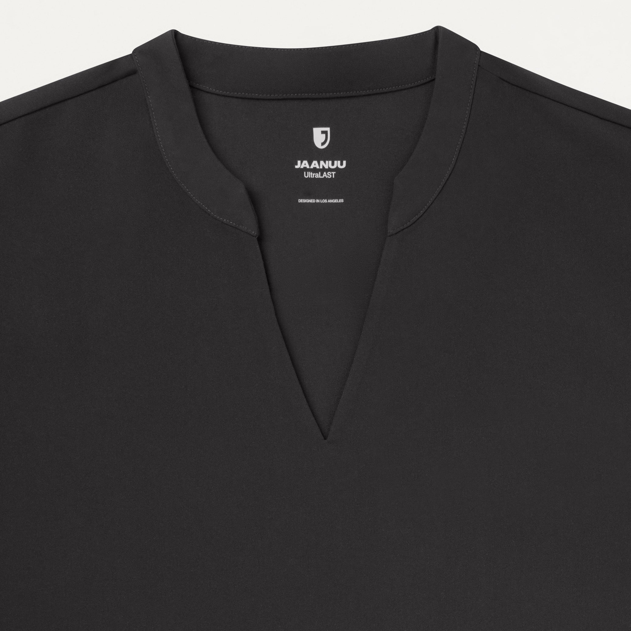 Shay Cap-Sleeve Scrub Top - Charcoal - Image 5