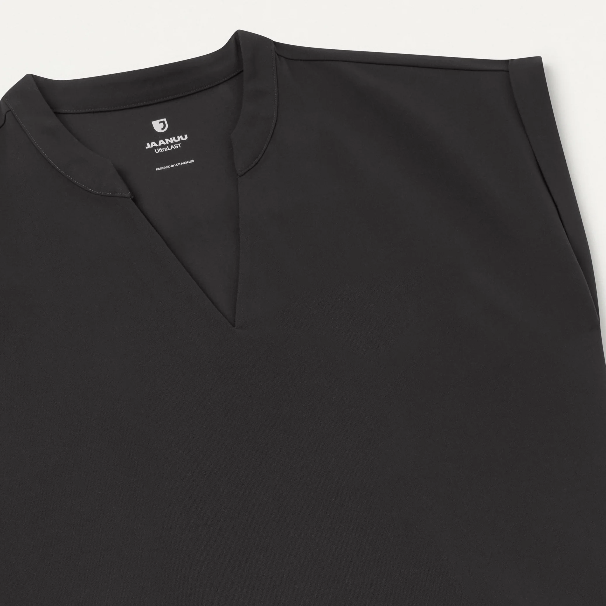 Shay Cap-Sleeve Scrub Top - Charcoal - Image 6