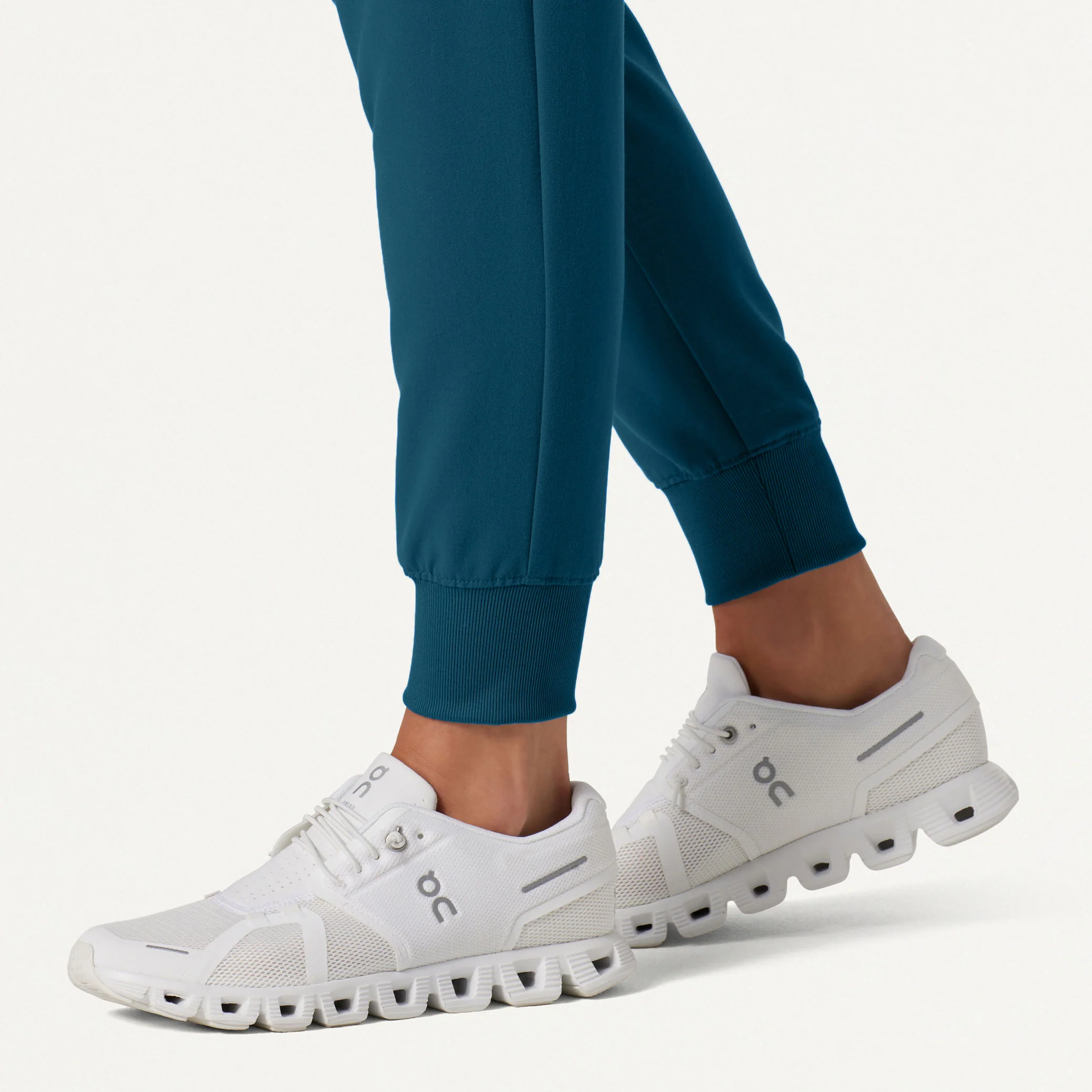 Silex Slim Knit-Waist Scrub Jogger - Caribbean Blue - Image 9