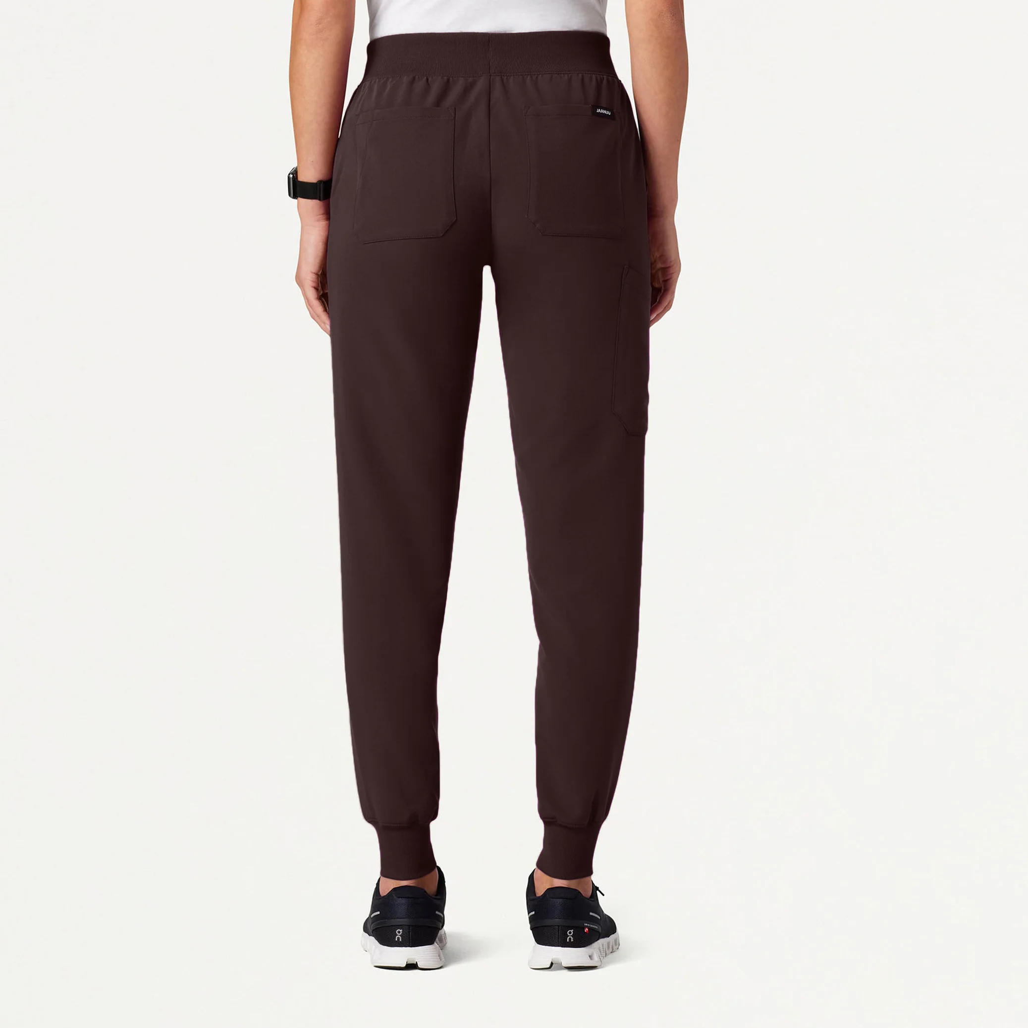 Silex Slim Knit-Waist Scrub Jogger - Espresso - Image 3