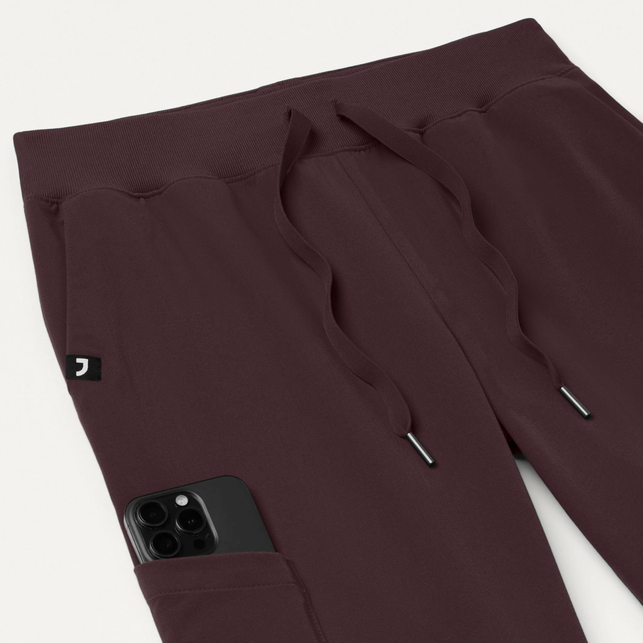 Silex Slim Knit-Waist Scrub Jogger - Espresso - Image 4