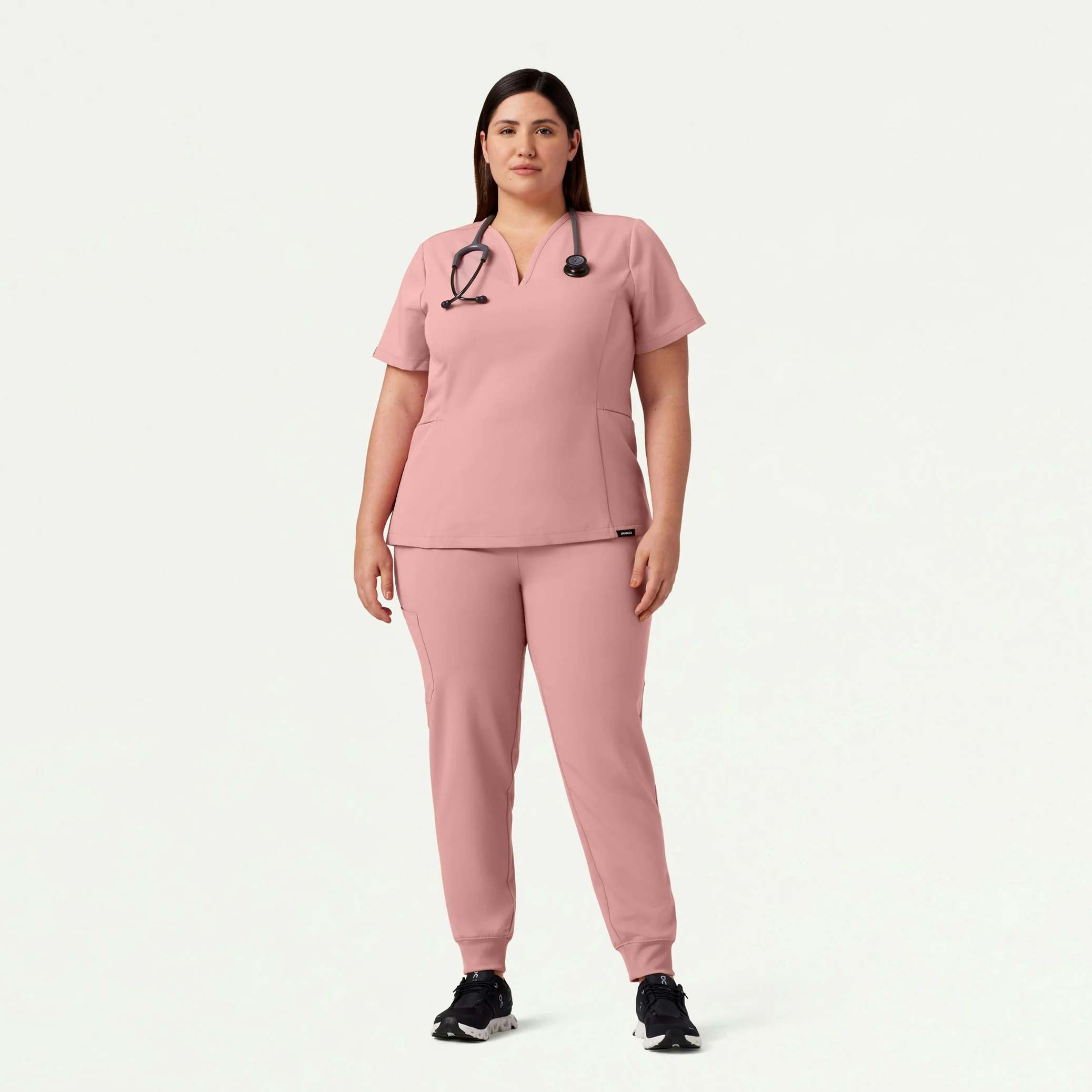 Silex Slim Knit-Waist Scrub Jogger - Mauve - Image 10