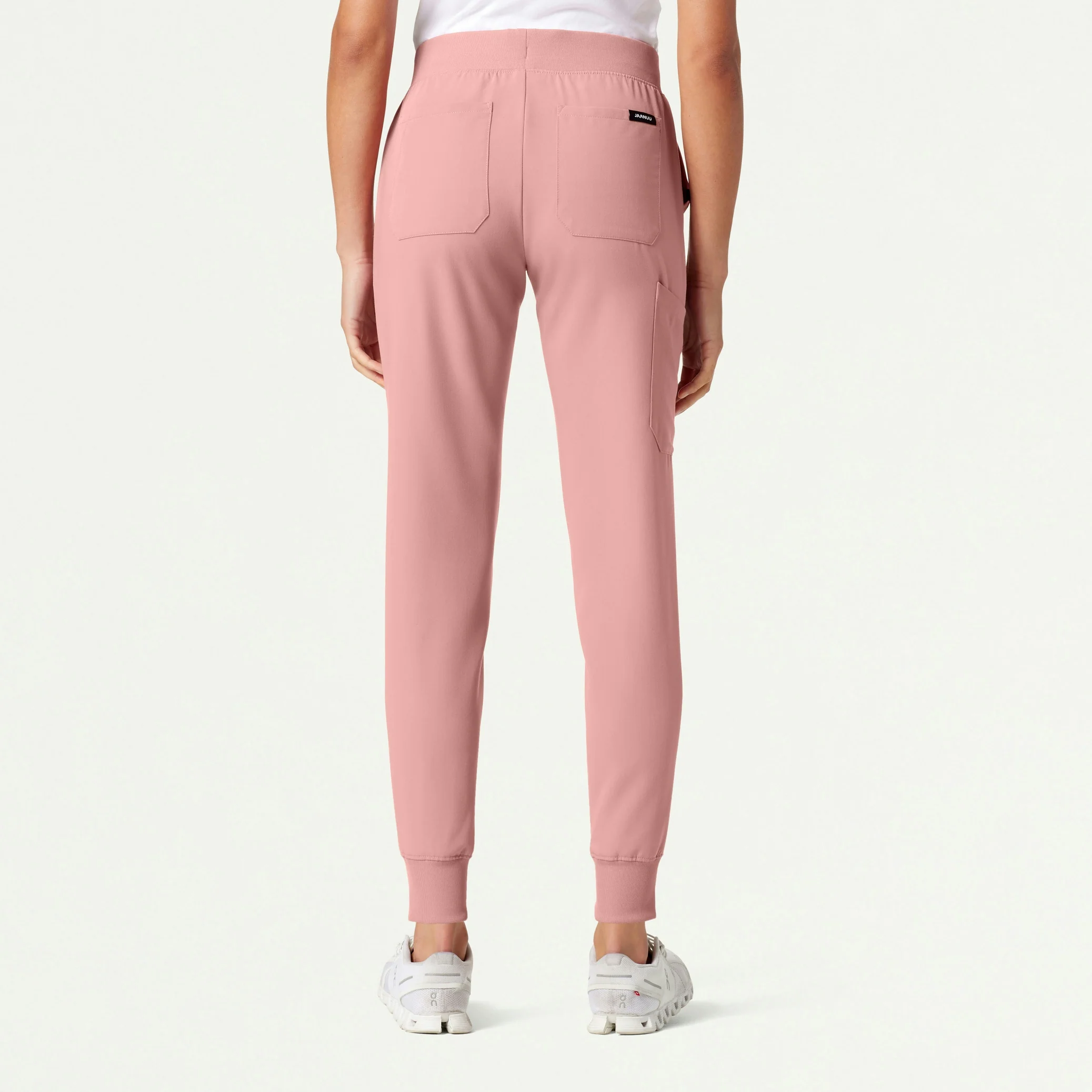 Silex Slim Knit-Waist Scrub Jogger - Mauve - Image 4