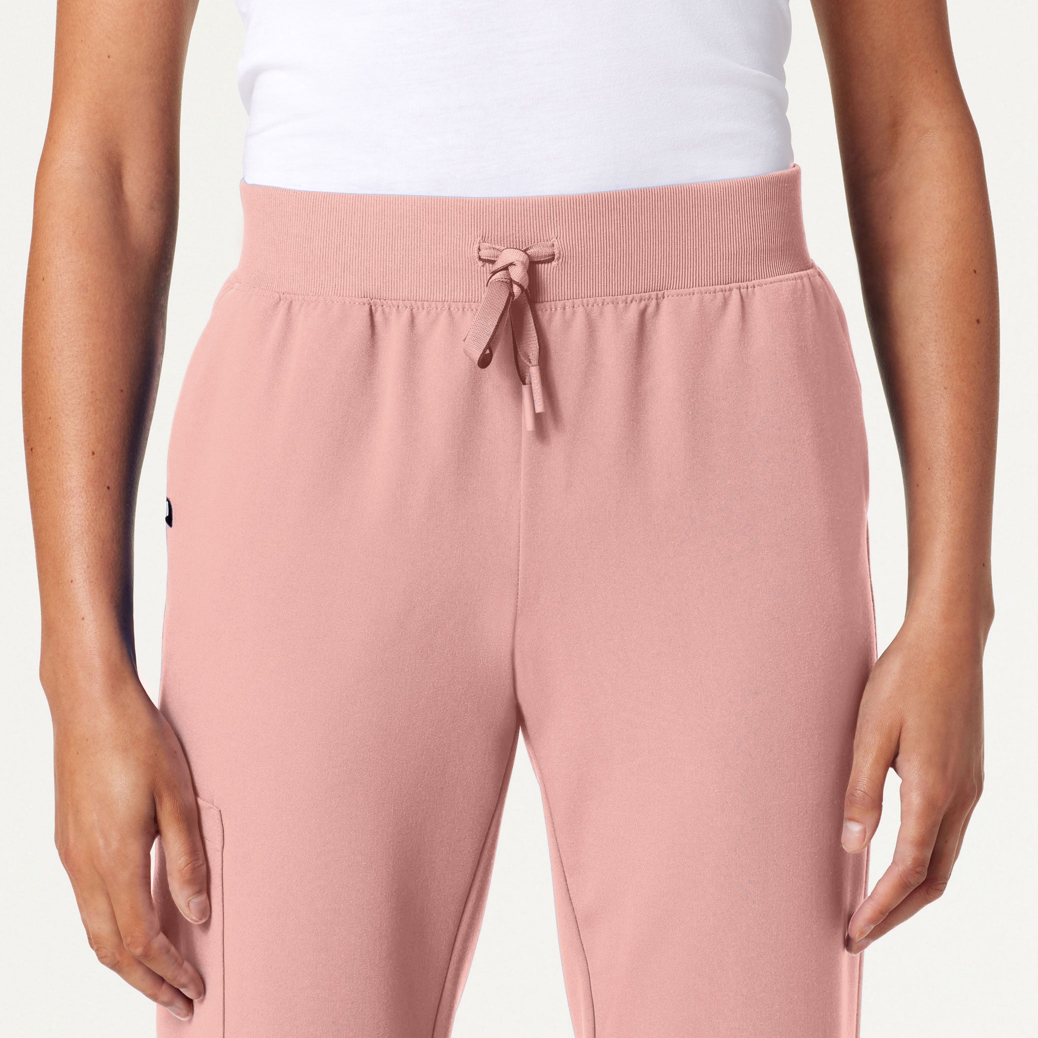 Silex Slim Knit-Waist Scrub Jogger - Mauve - Image 5