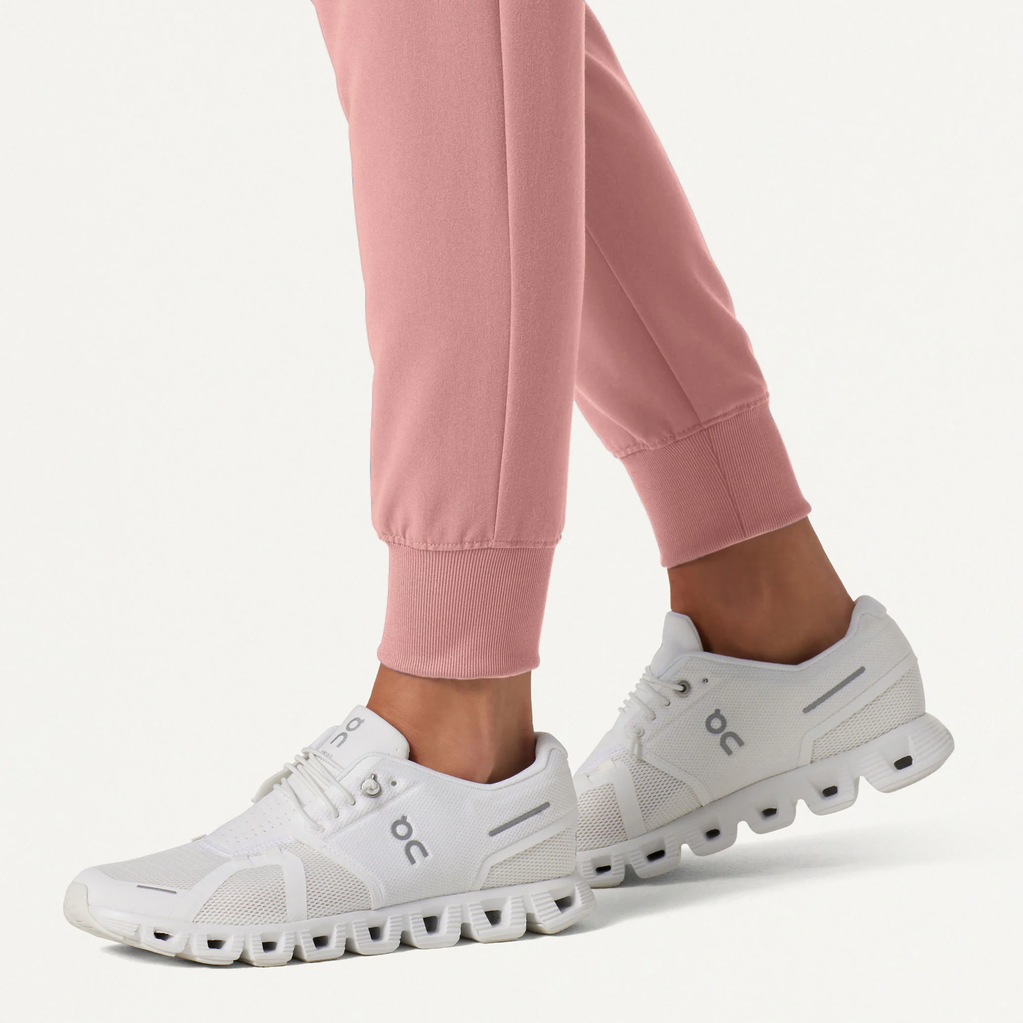 Silex Slim Knit-Waist Scrub Jogger - Mauve - Image 8
