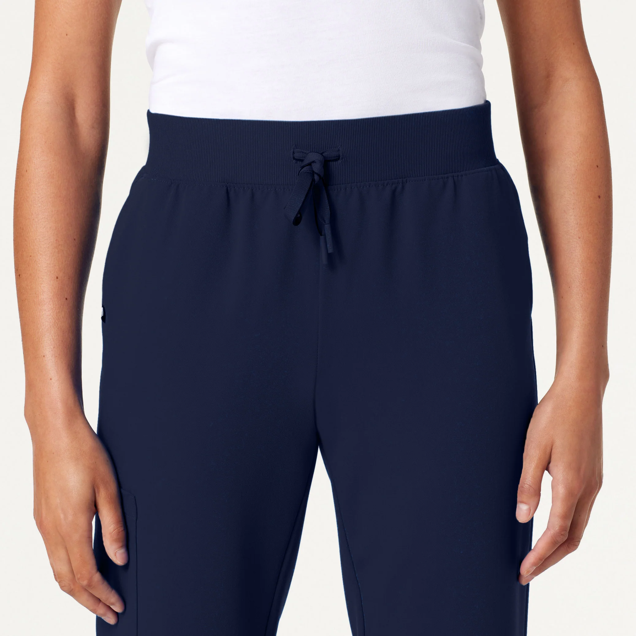 Silex Slim Knit-Waist Scrub Jogger - Midnight Navy - Image 5