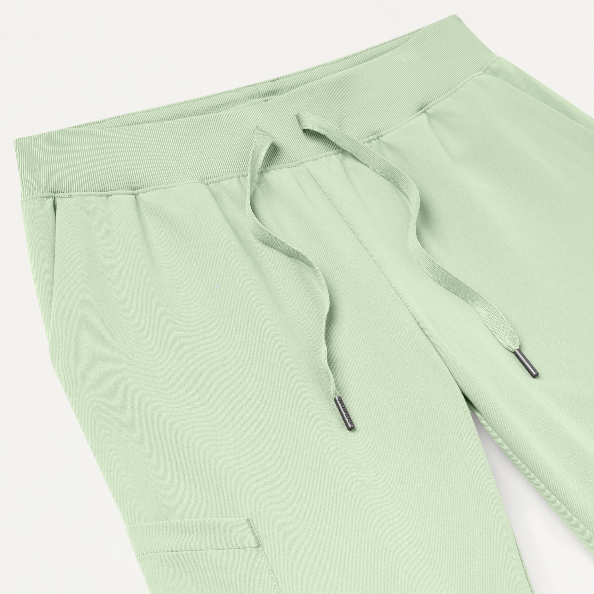 Silex Slim Knit-Waist Scrub Jogger - Mint - Image 5