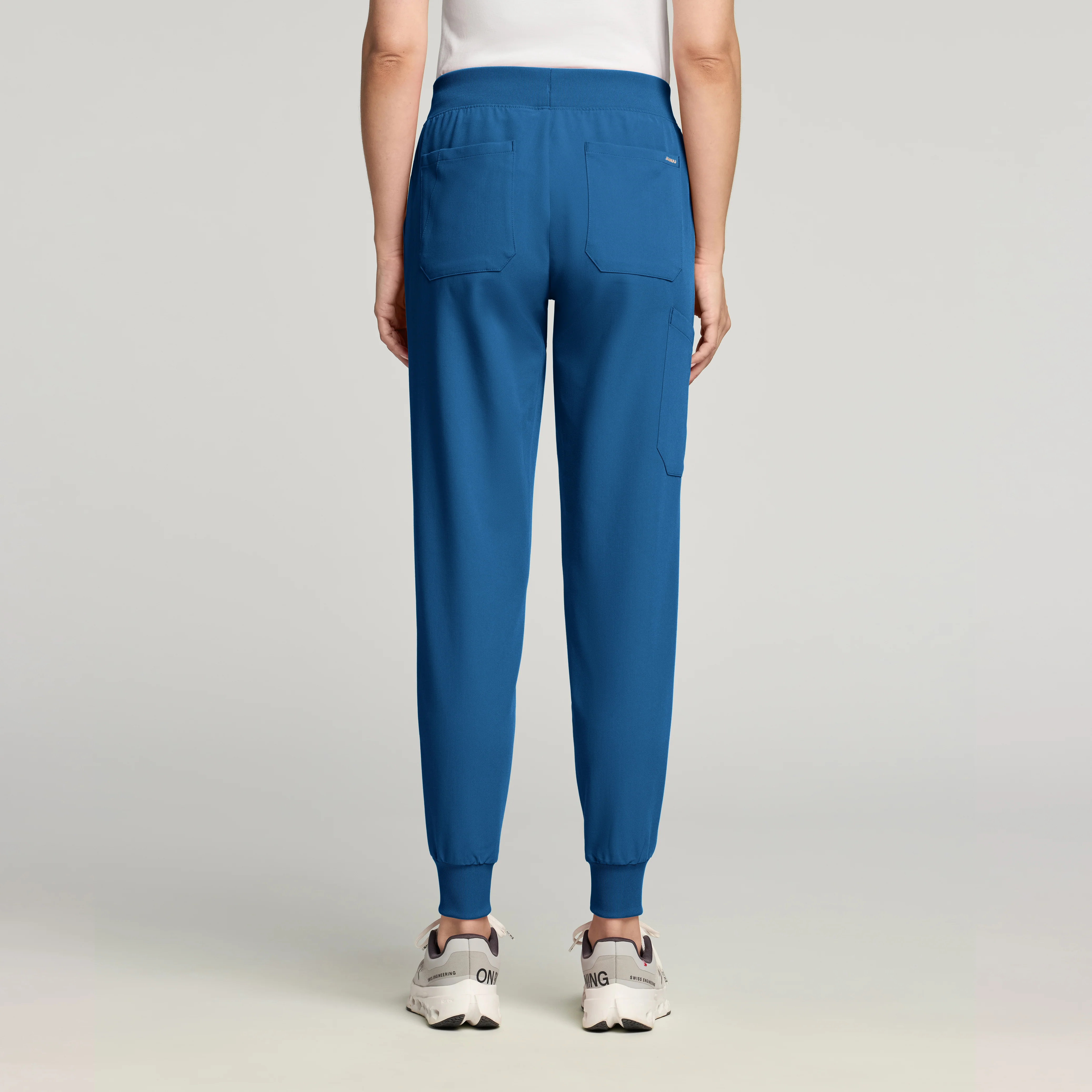 Silex Slim Knit-Waist Scrub Jogger - Ocean - Image 4