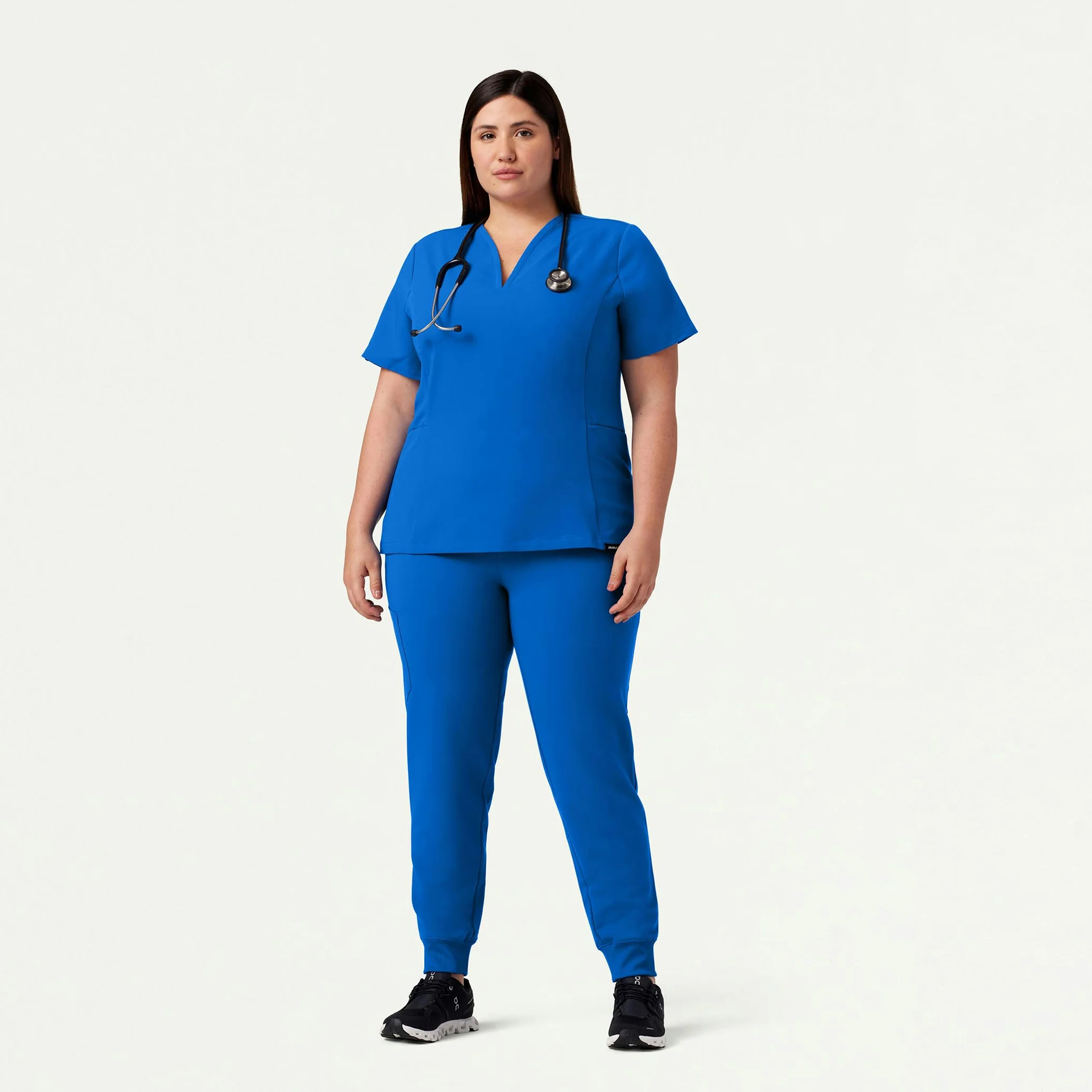 Silex Slim Knit-Waist Scrub Jogger - Royal Blue - Image 10