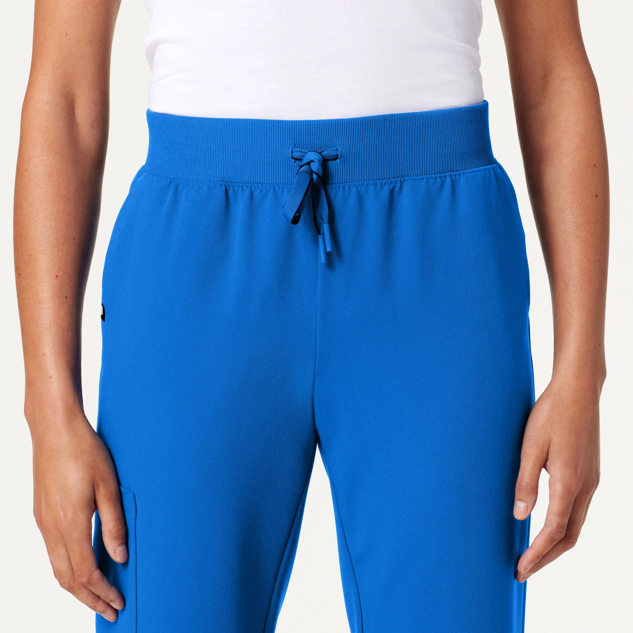 Silex Slim Knit-Waist Scrub Jogger - Royal Blue - Image 5