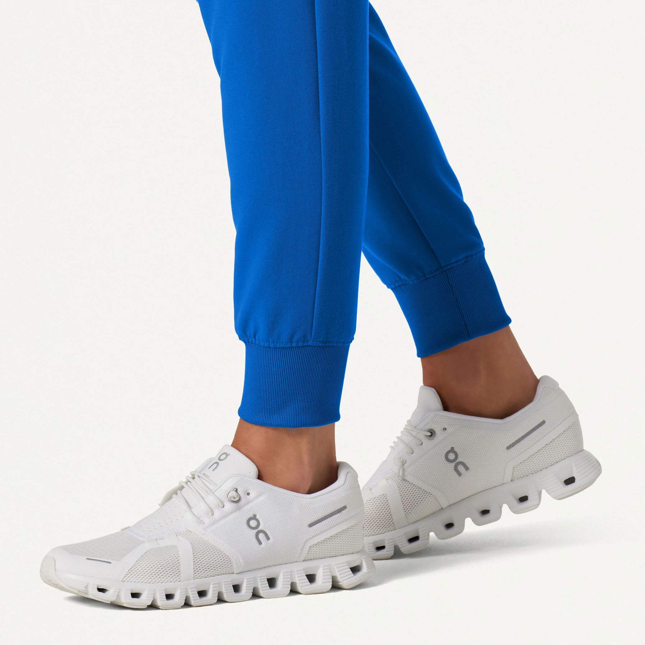 Silex Slim Knit-Waist Scrub Jogger - Royal Blue - Image 8