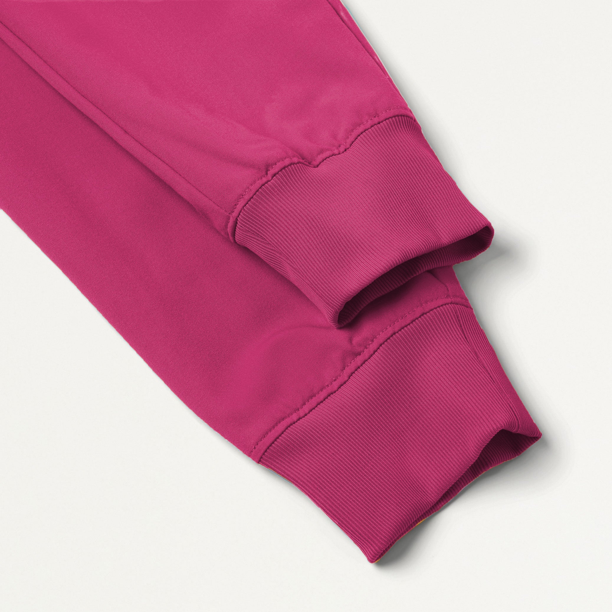 Silex Slim Knit-Waist Scrub Jogger - Wild Berry - Image 6