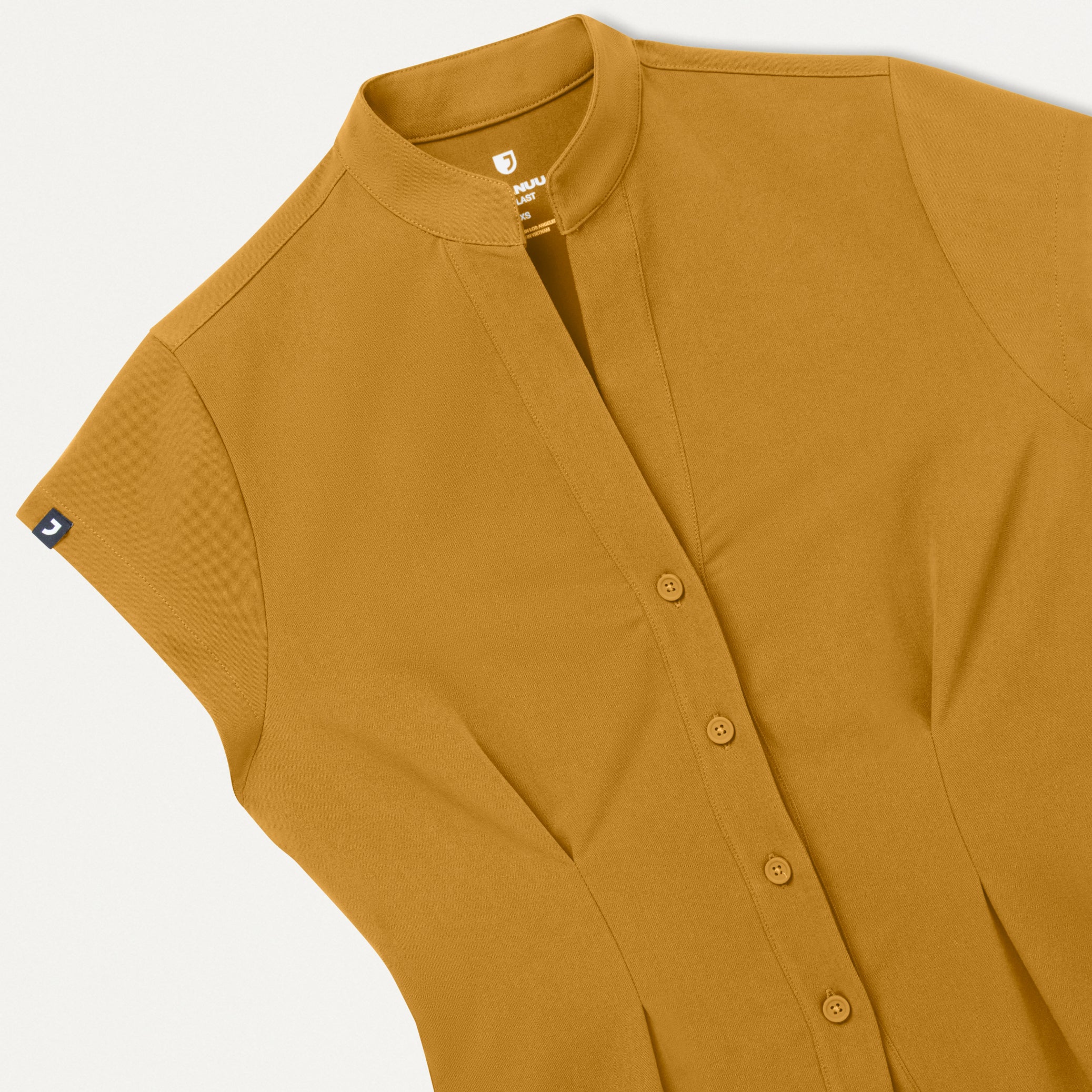 Sofie Fit & Flare Tunic Scrub Top - Cider - Image 5