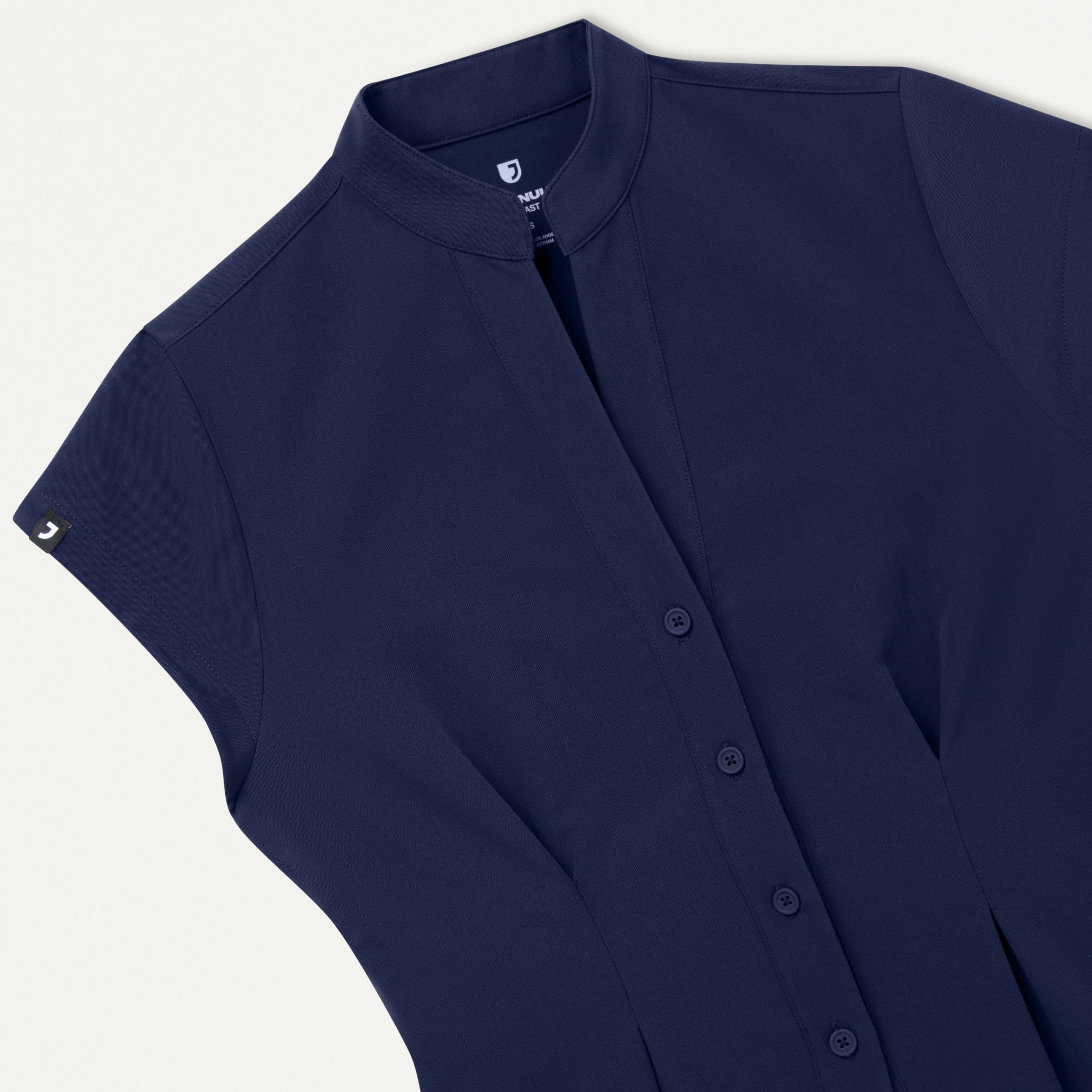Sofie Fit & Flare Tunic Scrub Top - Midnight Navy - Image 4