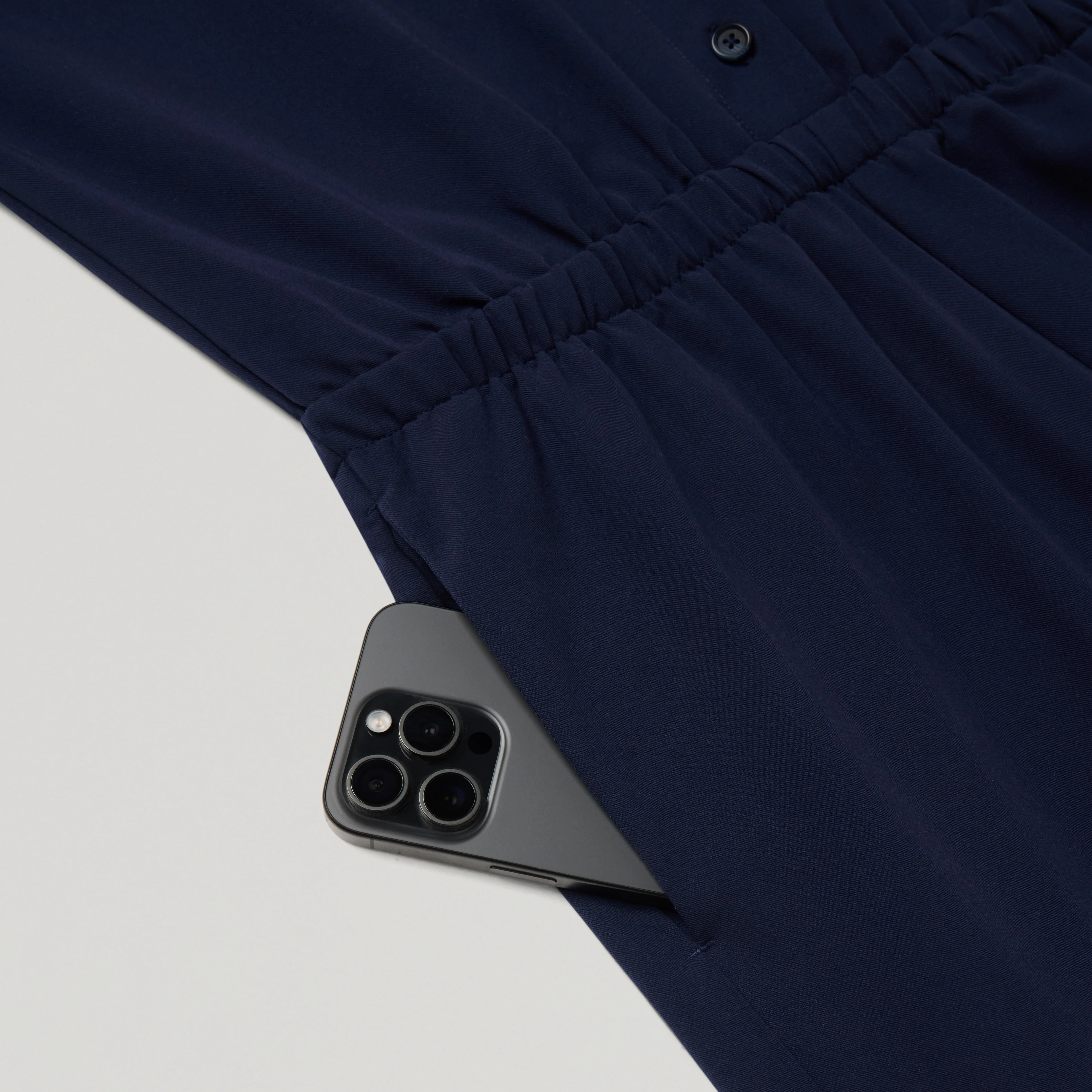 The Wide-Leg Scrub Jumpsuit - Midnight Navy - Image 11