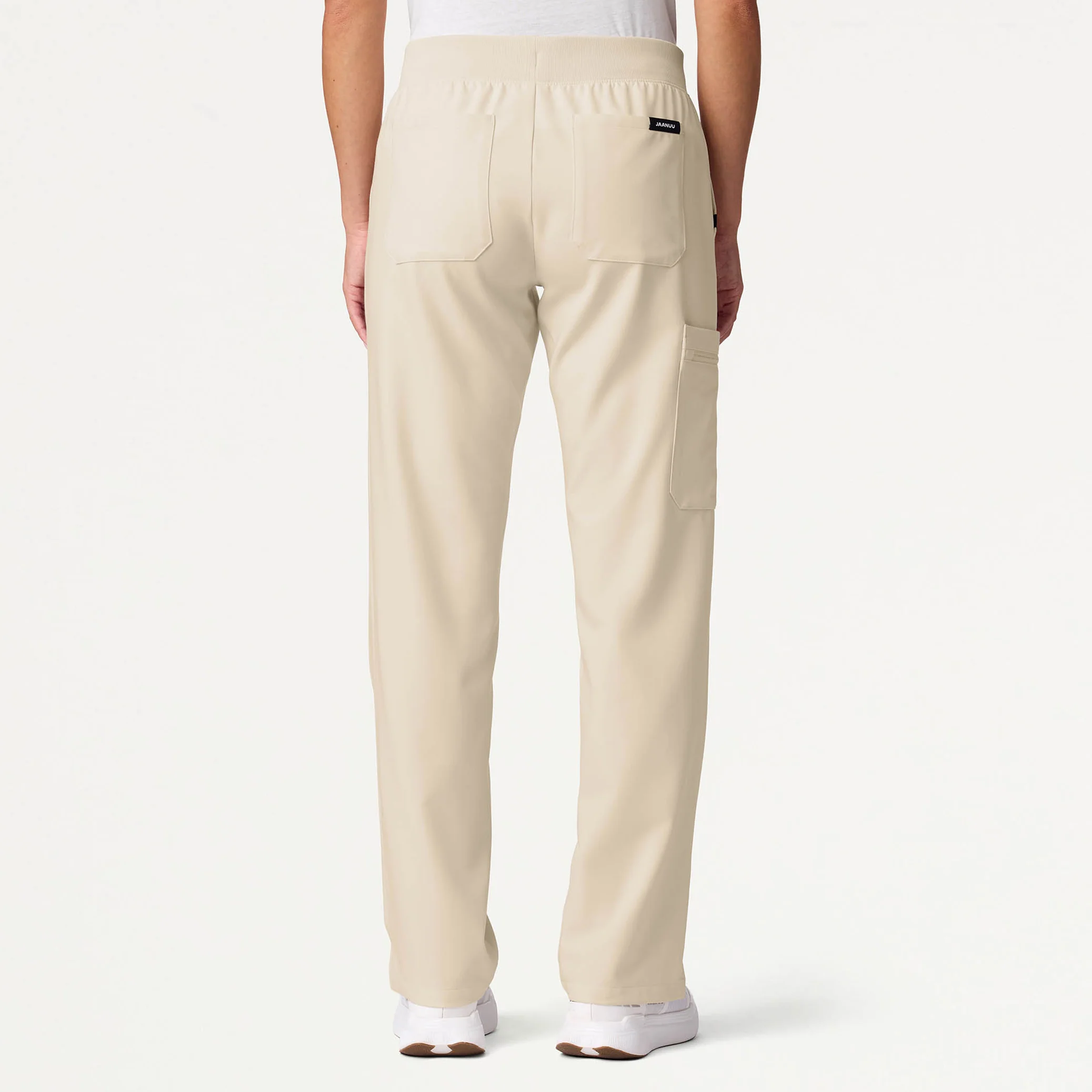 Xenos Cargo Knit-Waist Scrub Pant - Birch - Image 4