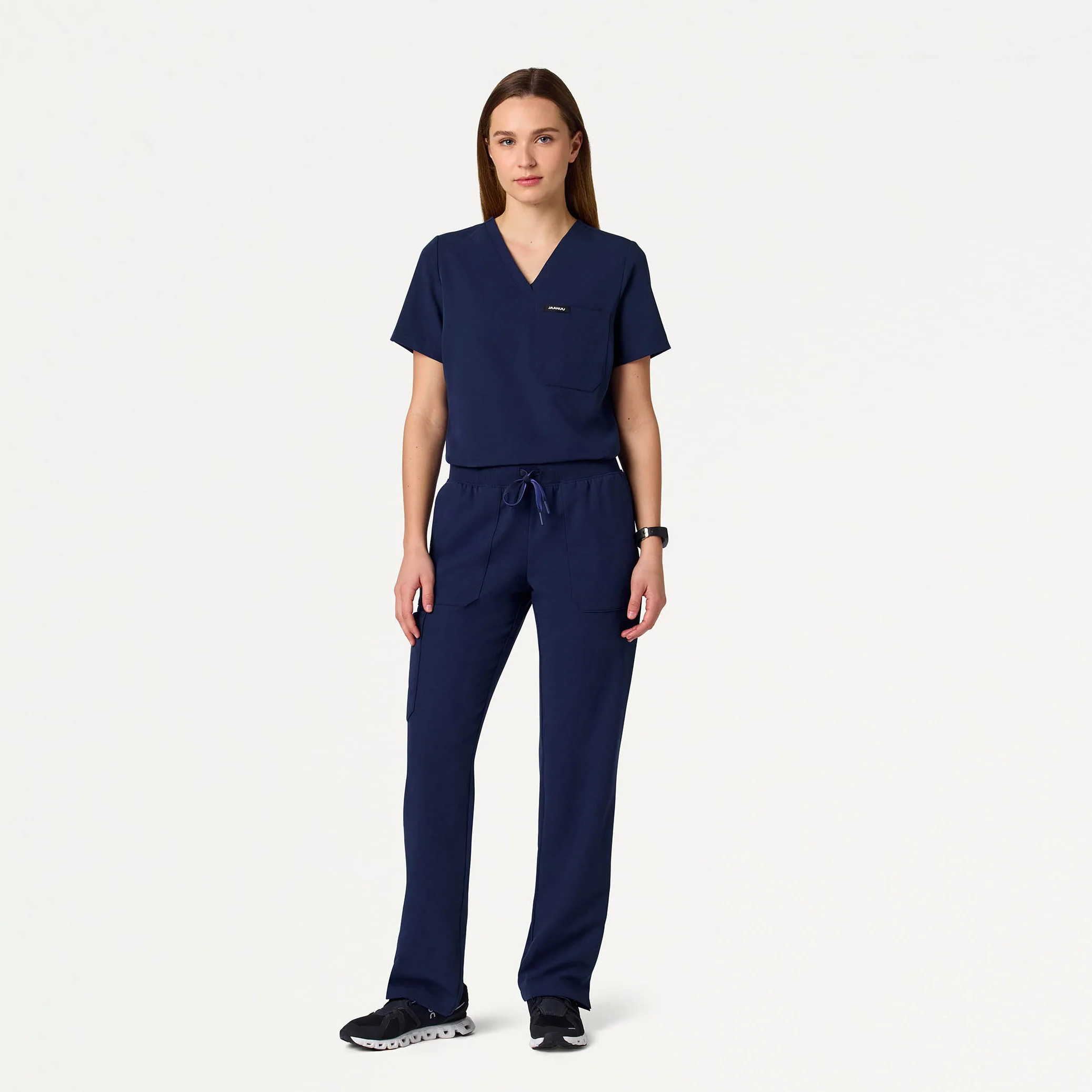 Xenos Cargo Knit-Waist Scrub Pant - Midnight Navy - Image 4