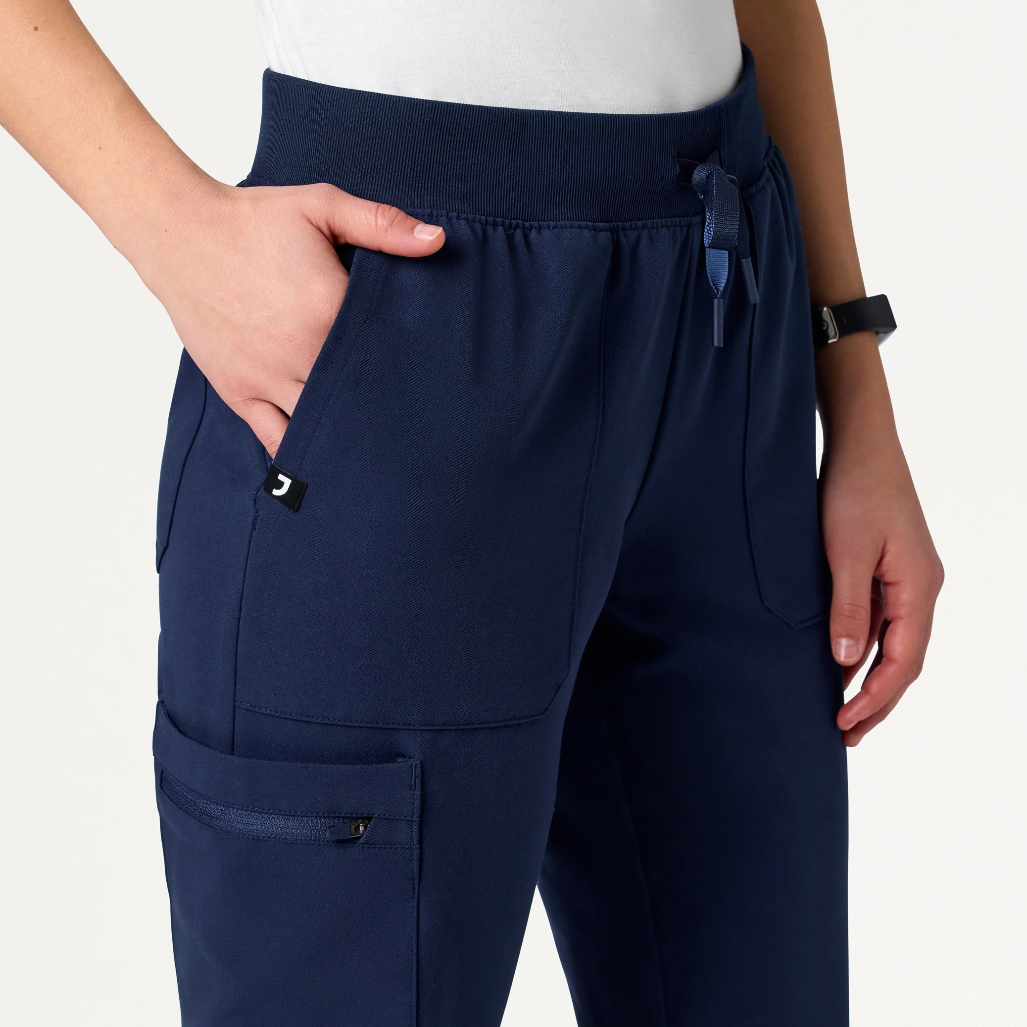 Xenos Cargo Knit-Waist Scrub Pant - Midnight Navy - Image 7