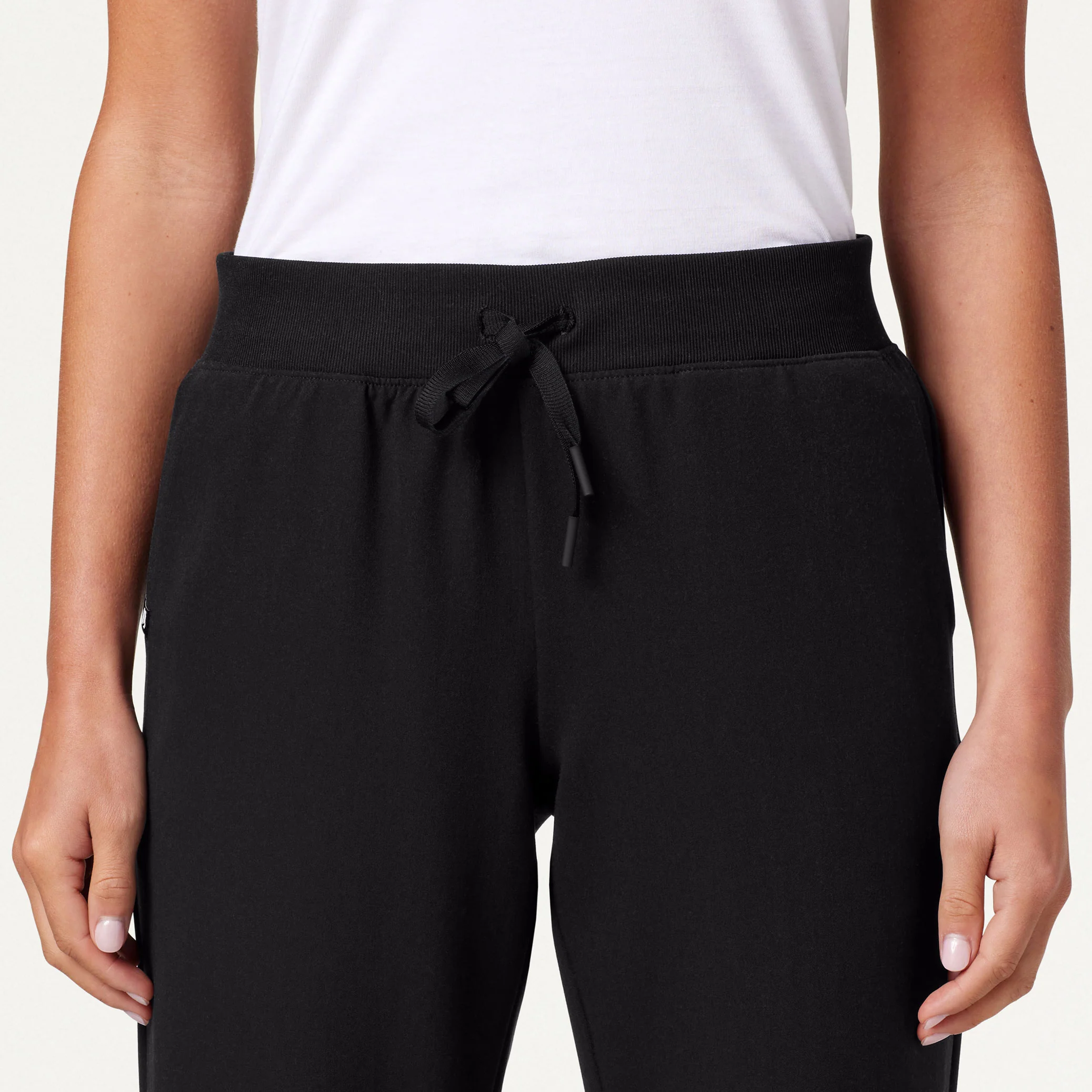 Xenos Essential Knit-Waist Scrub Pant - Black - Image 4