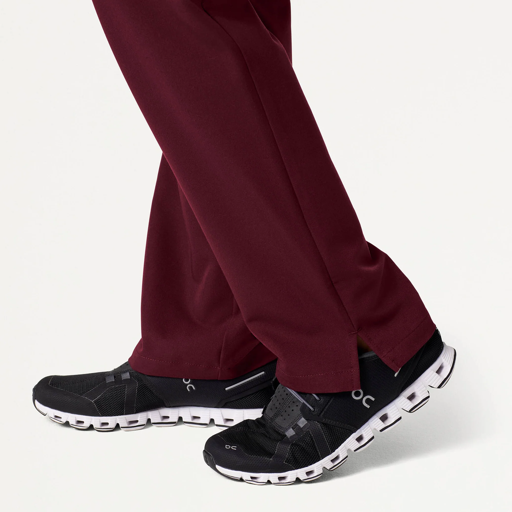 Xenos Essential Knit-Waist Scrub Pant - Burgundy - Image 8