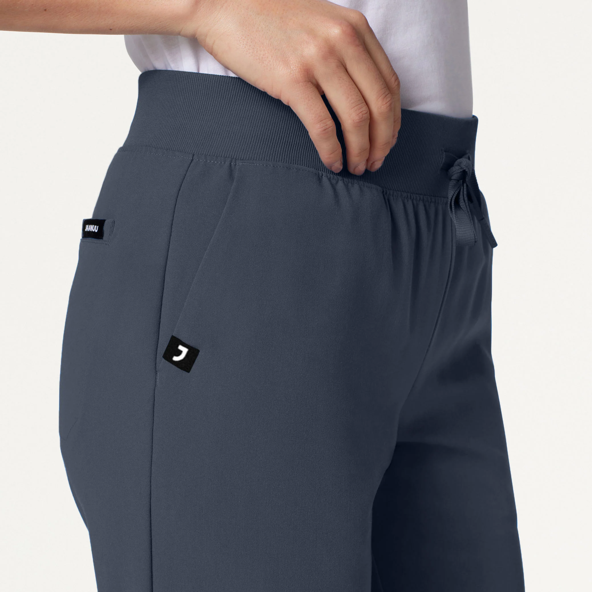Xenos Essential Knit-Waist Scrub Pant - Carbon Gray - Image 6