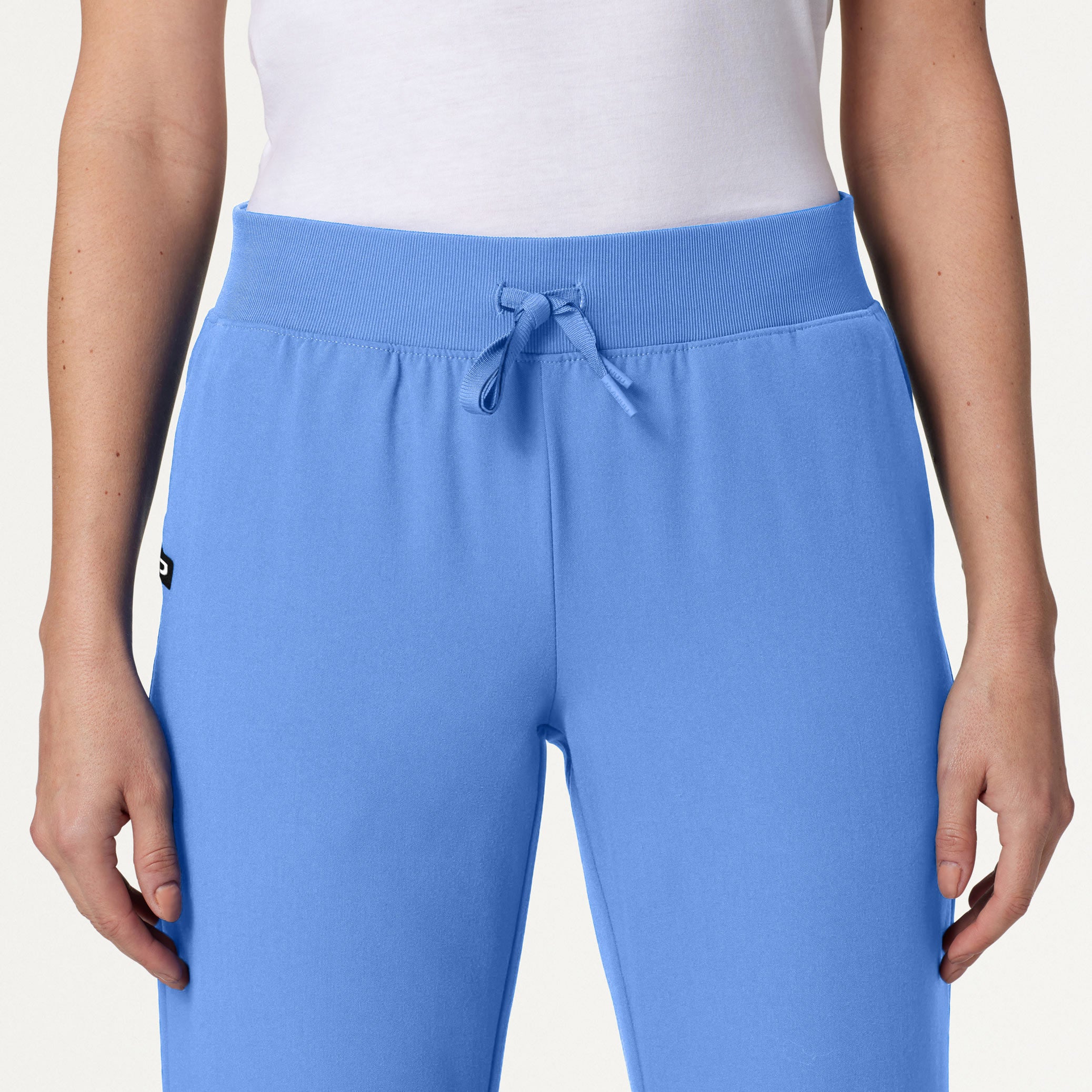 Xenos Essential Knit-Waist Scrub Pant - Ceil Blue - Image 5