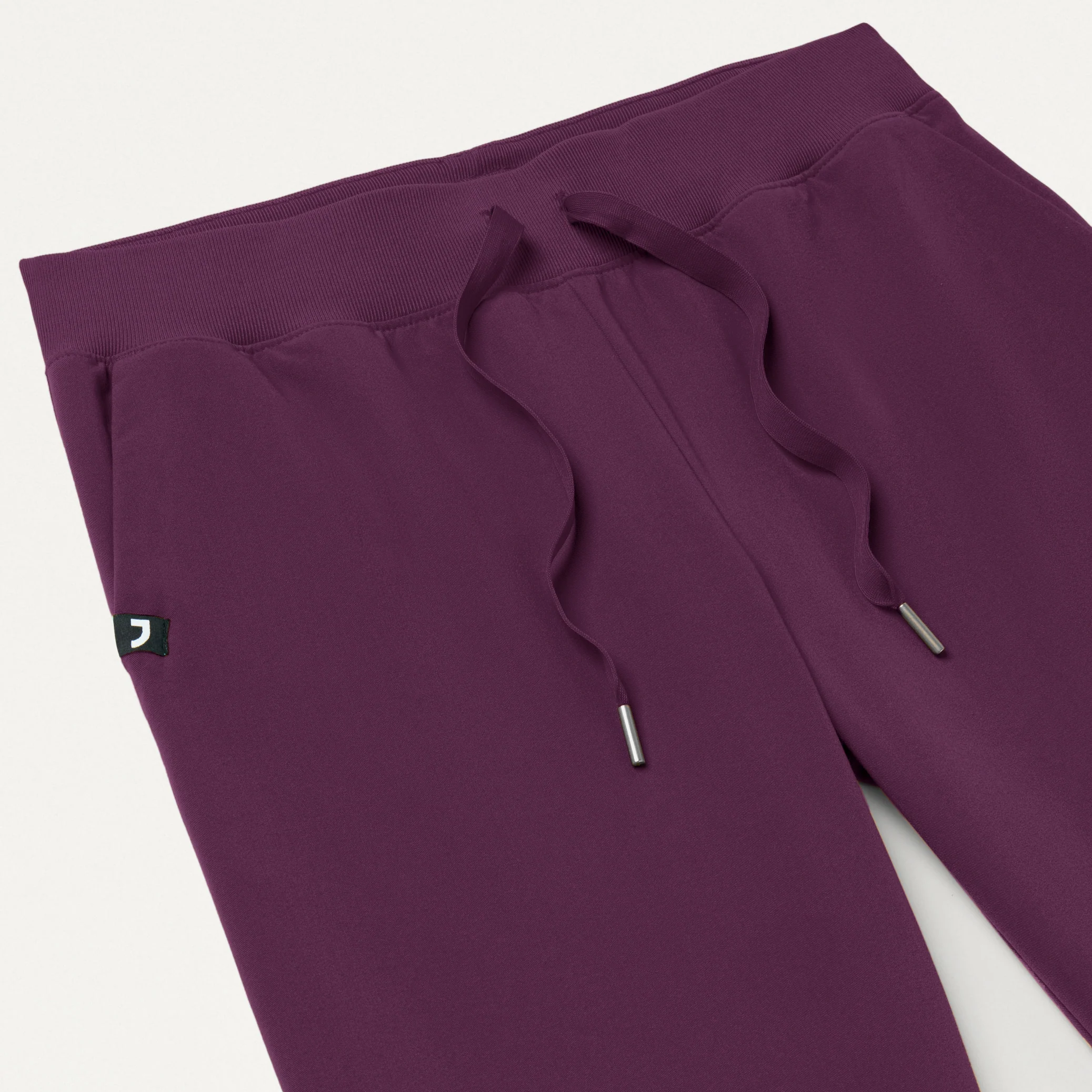 Xenos Essential Knit-Waist Scrub Pant - Deep Eggplant - Image 5