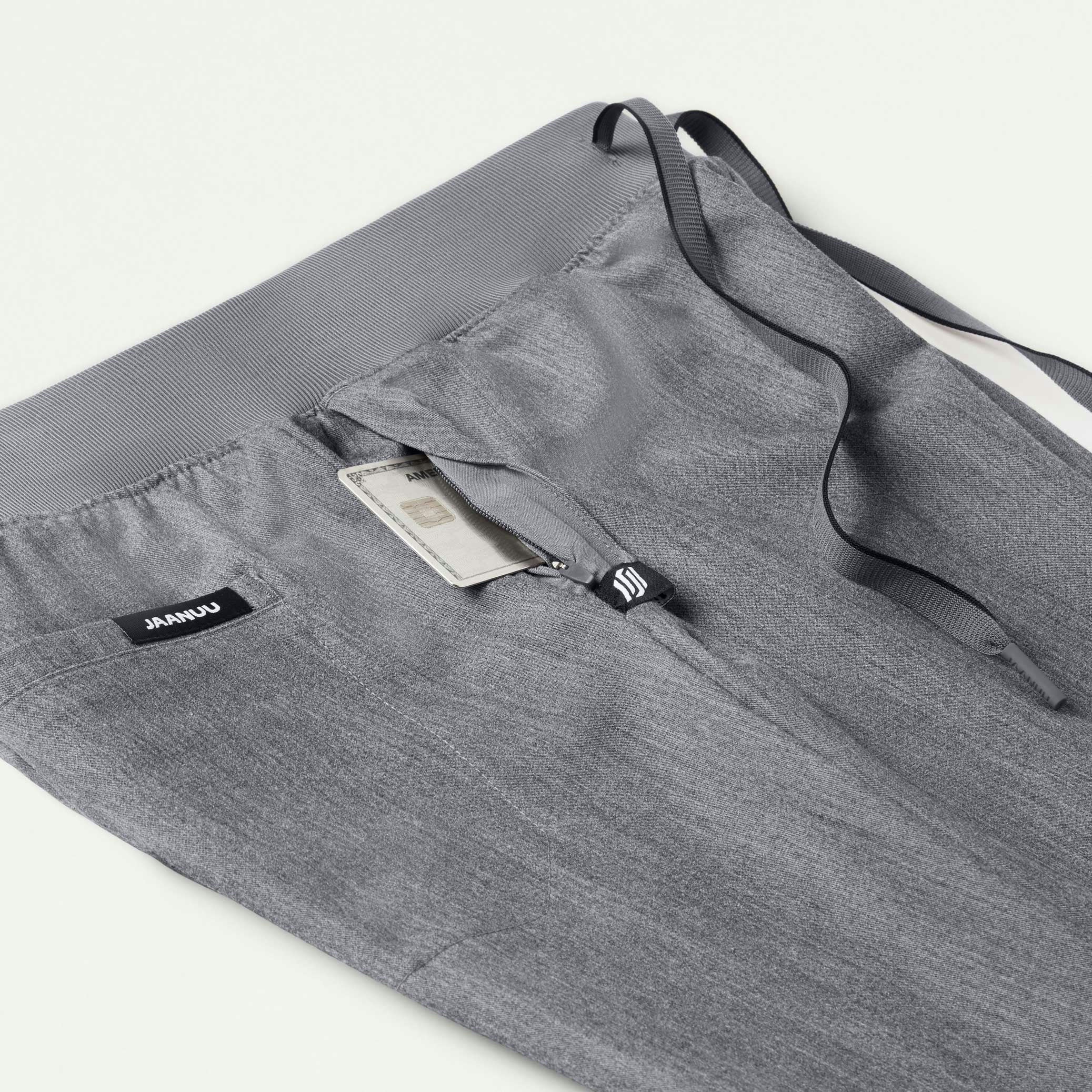 Xenos Essential Knit-Waist Scrub Pant - Heather Gray - Image 10
