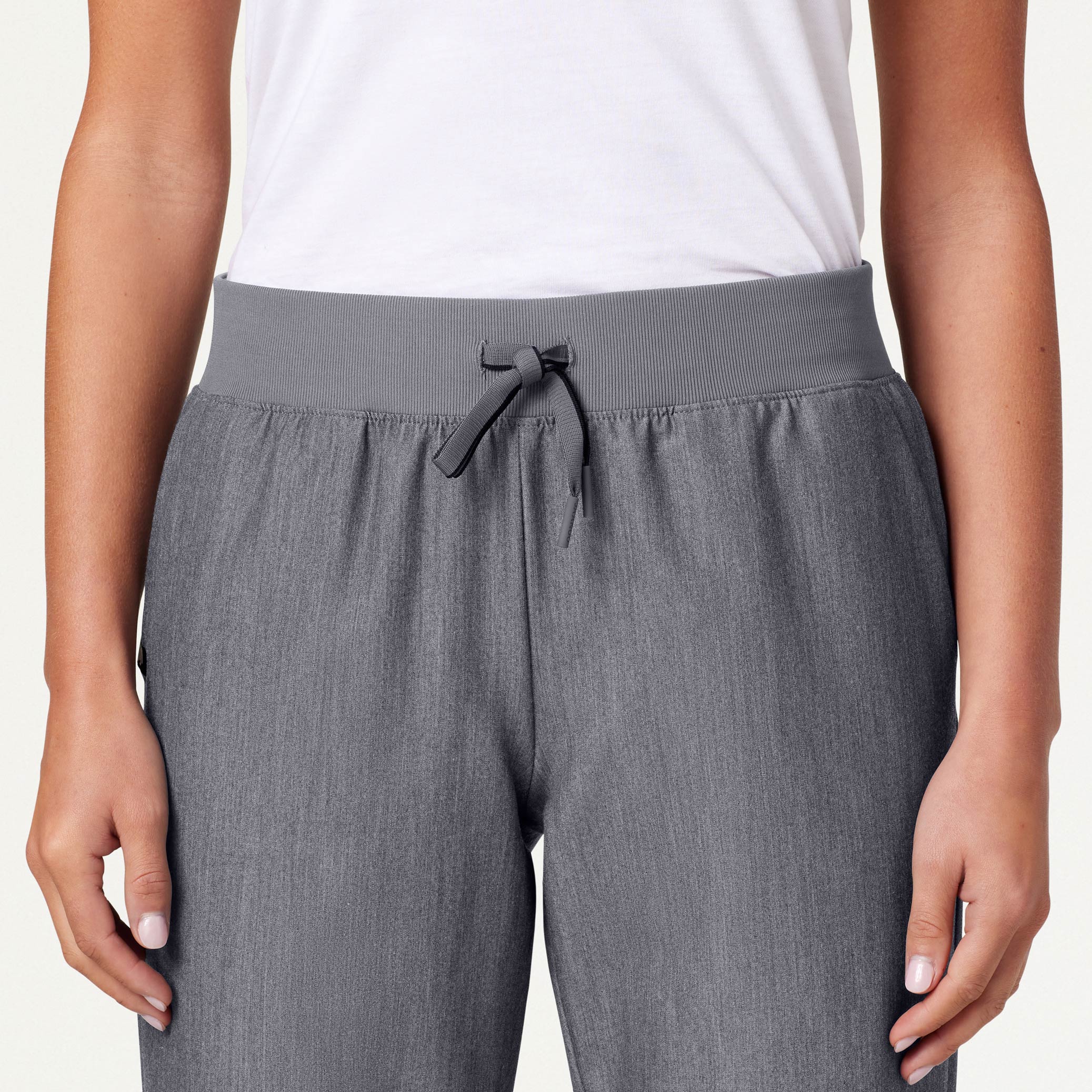 Xenos Essential Knit-Waist Scrub Pant - Heather Gray - Image 5