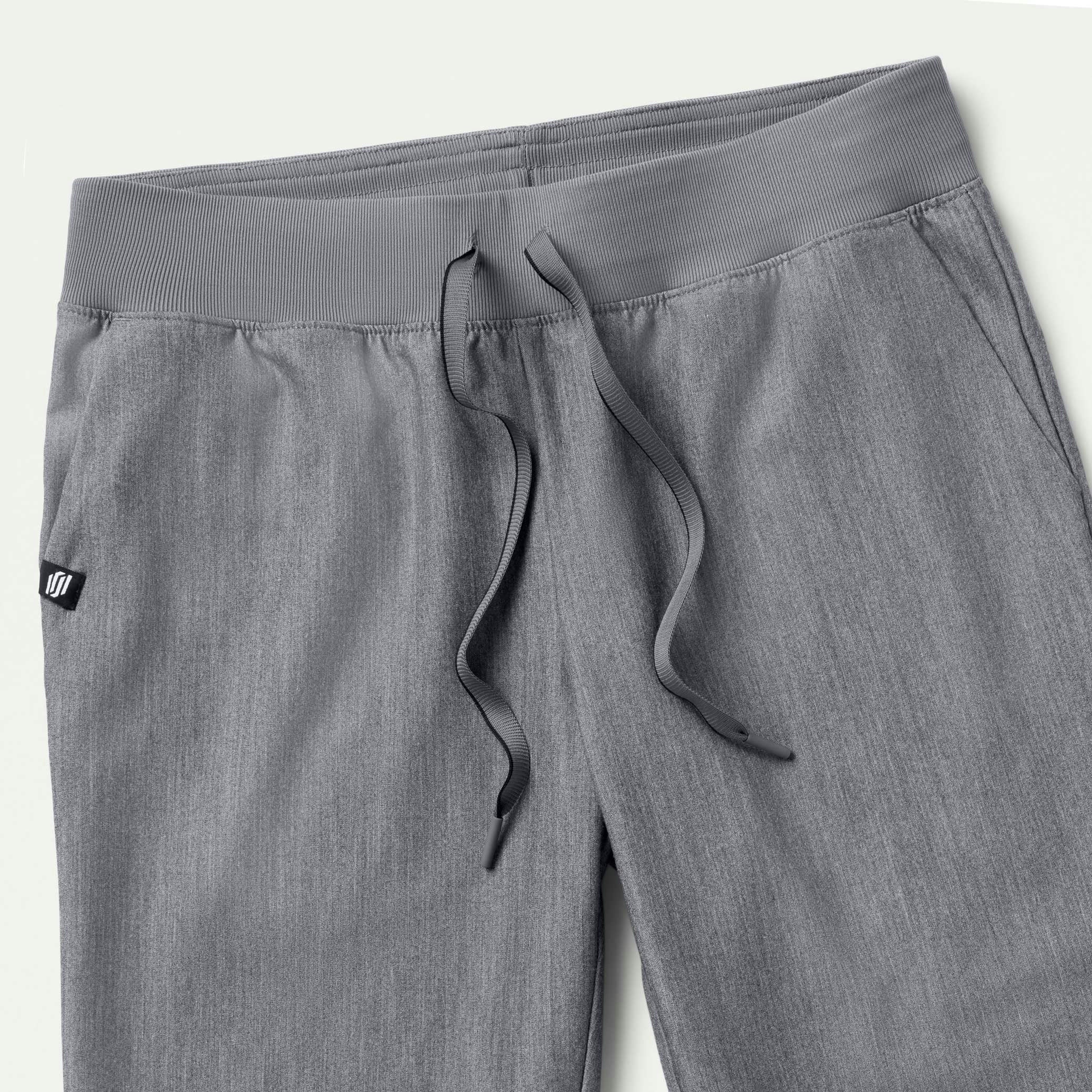 Xenos Essential Knit-Waist Scrub Pant - Heather Gray - Image 9