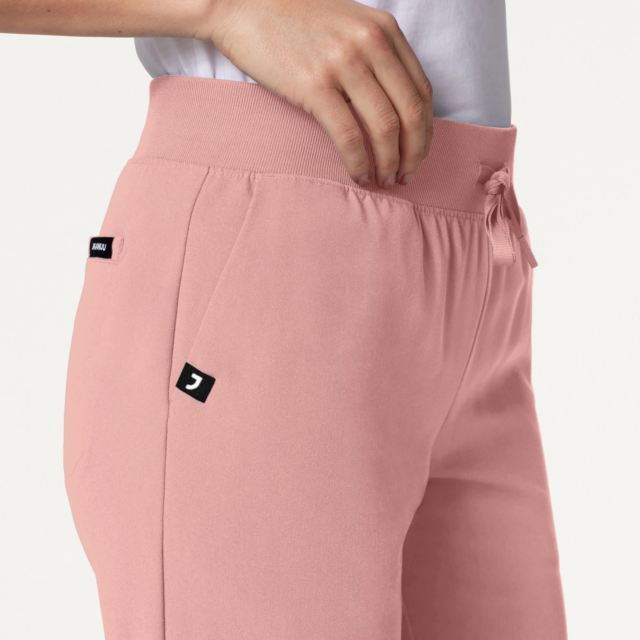 Xenos Essential Knit-Waist Scrub Pant - Mauve - Image 6