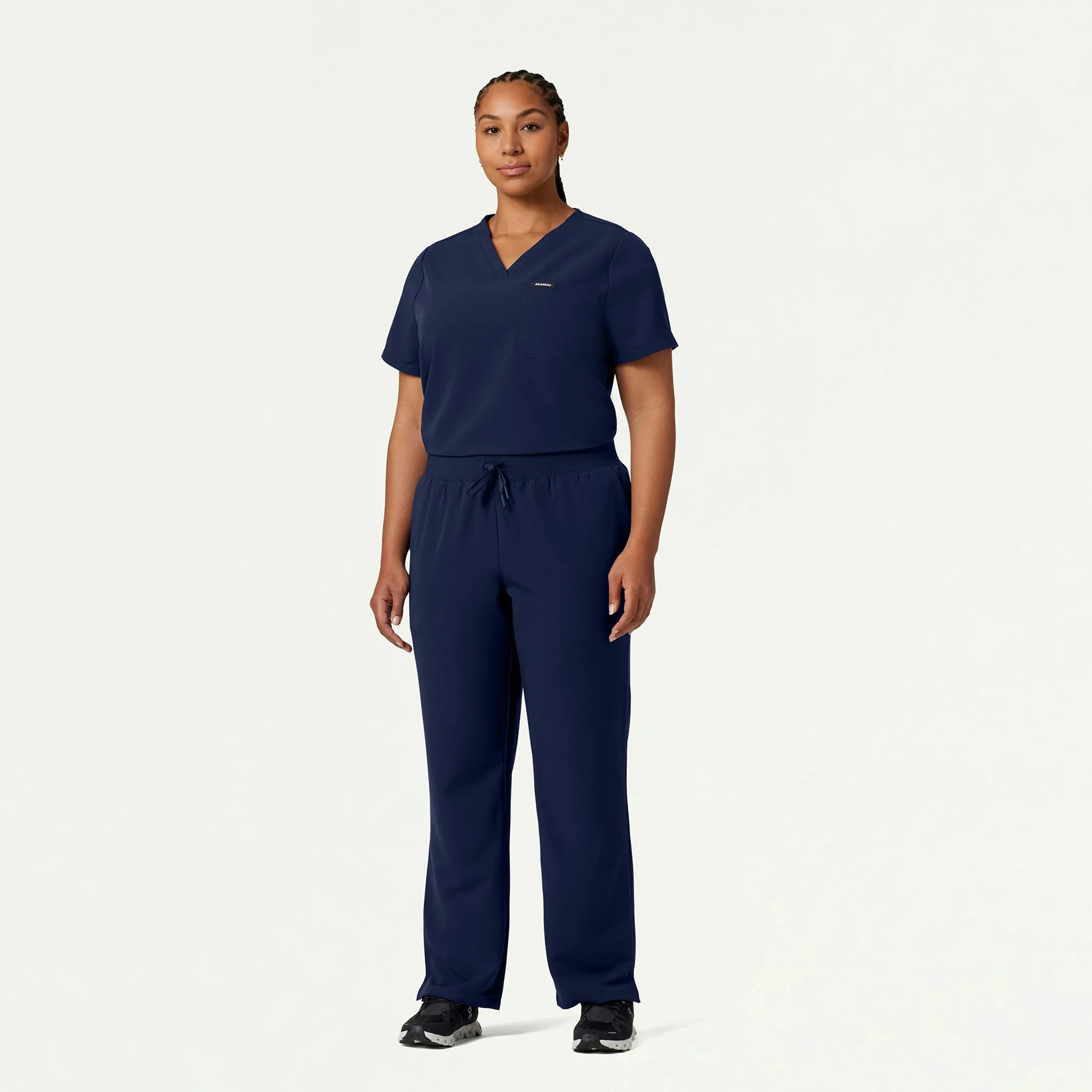 Xenos Essential Knit-Waist Scrub Pant - Midnight Navy - Image 10