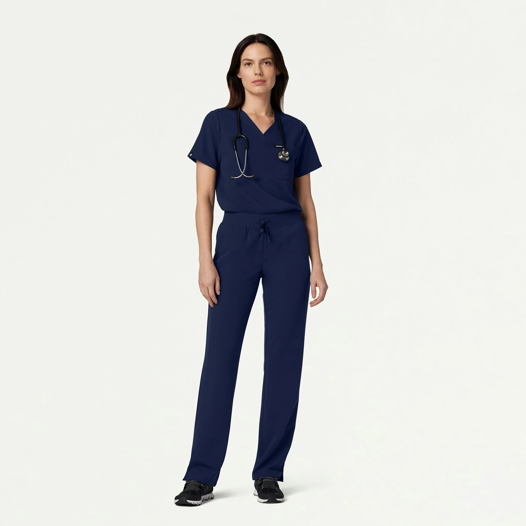Xenos Essential Knit-Waist Scrub Pant - Midnight Navy - Image 3