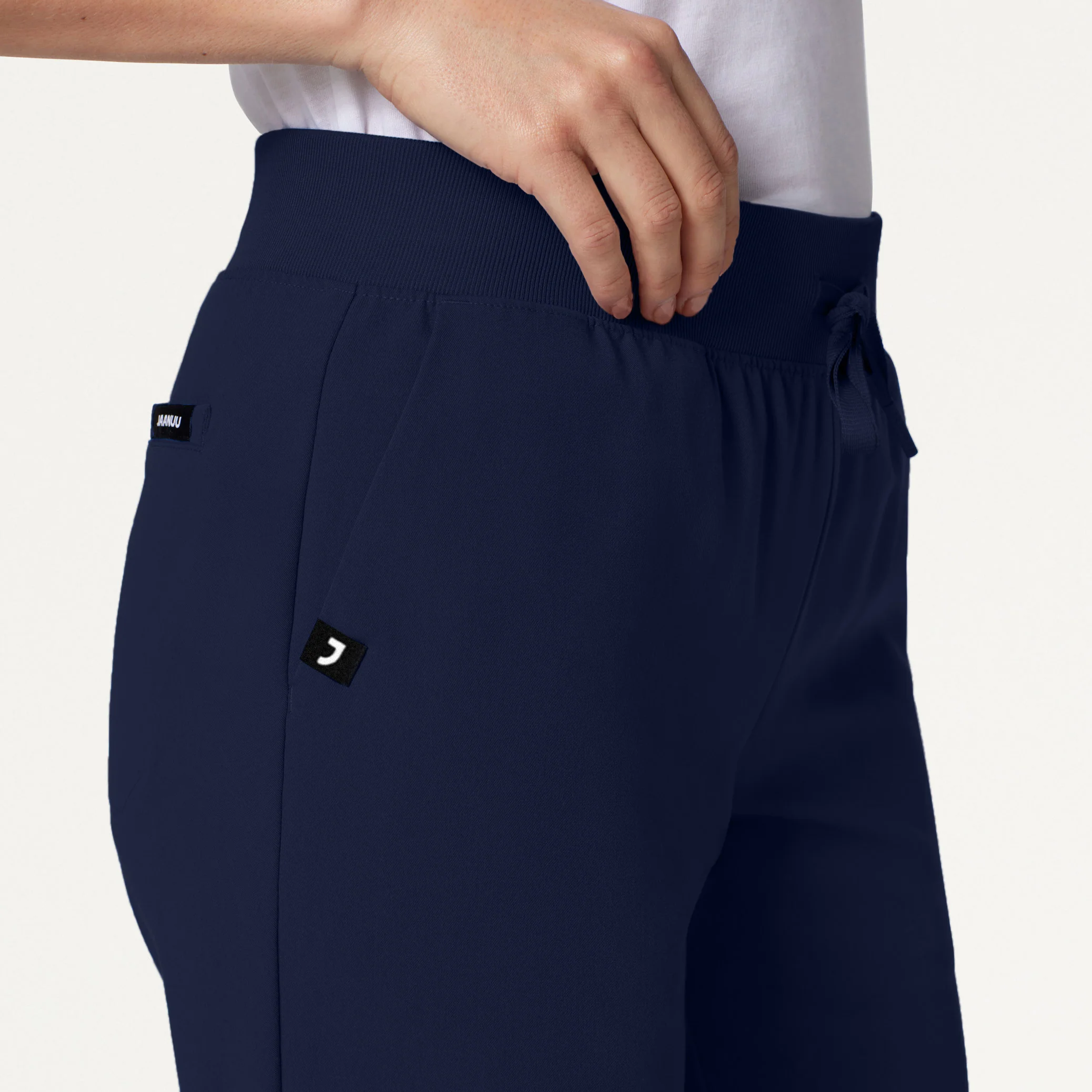 Xenos Essential Knit-Waist Scrub Pant - Midnight Navy - Image 6