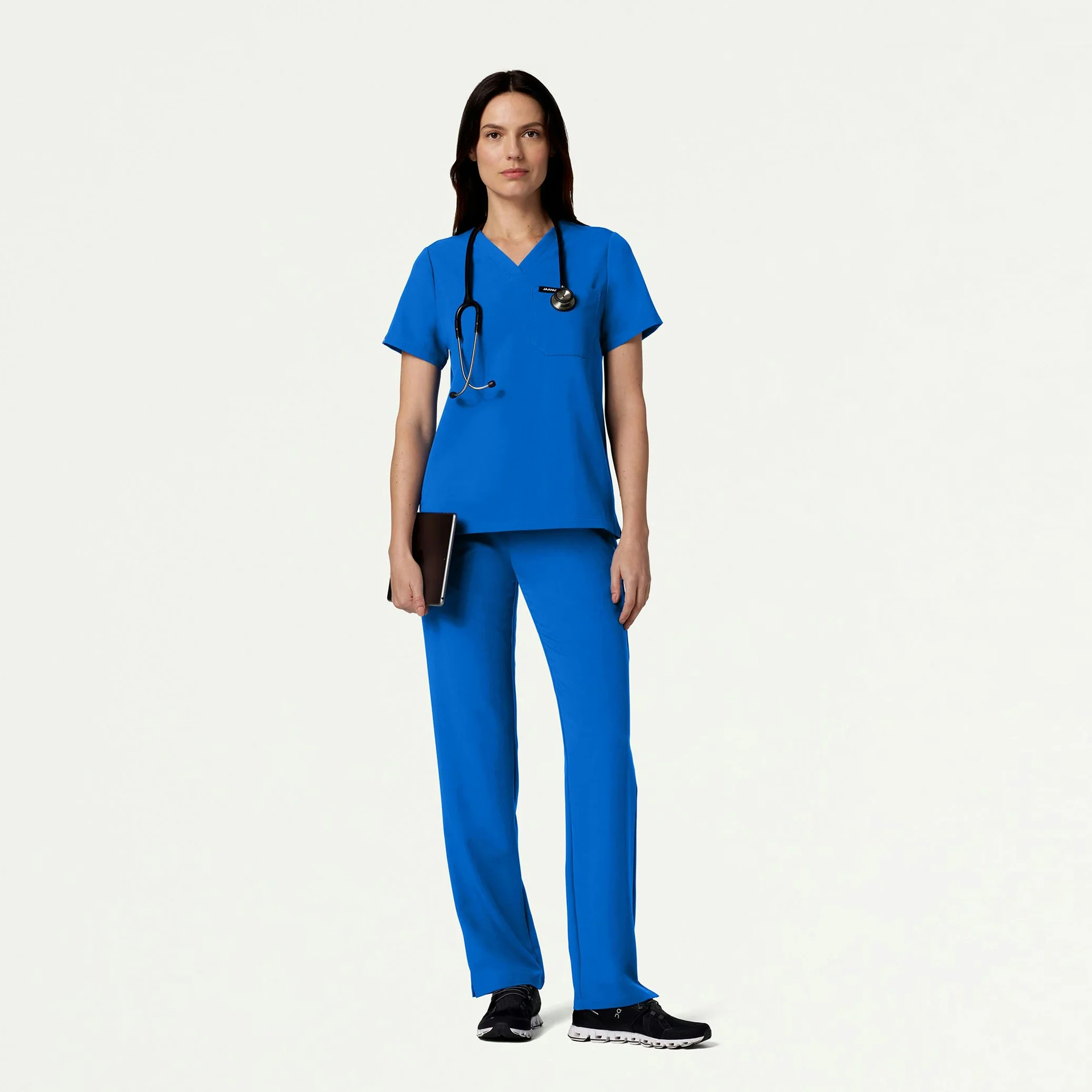 Xenos Essential Knit-Waist Scrub Pant - Royal Blue - Image 3