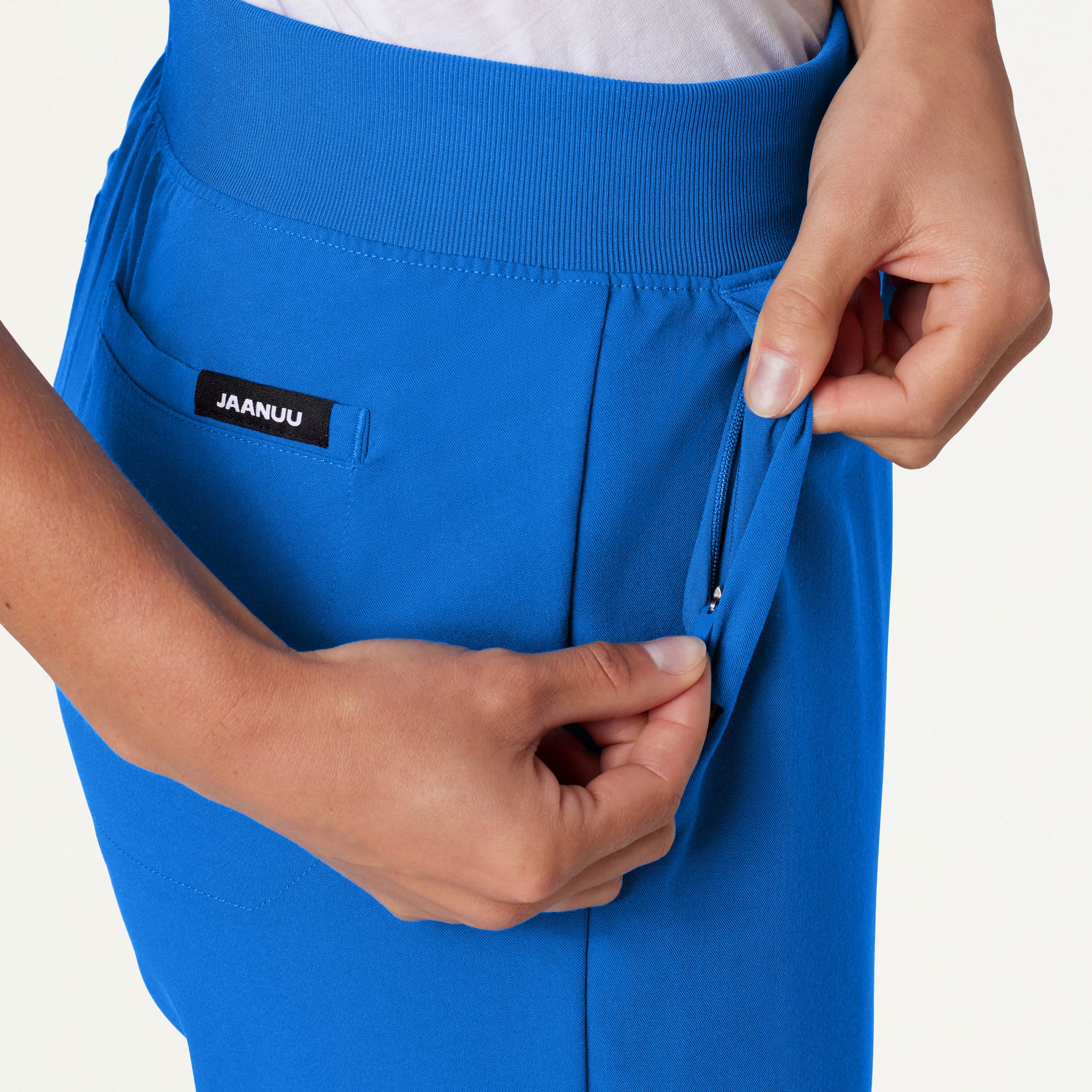 Xenos Essential Knit-Waist Scrub Pant - Royal Blue - Image 7