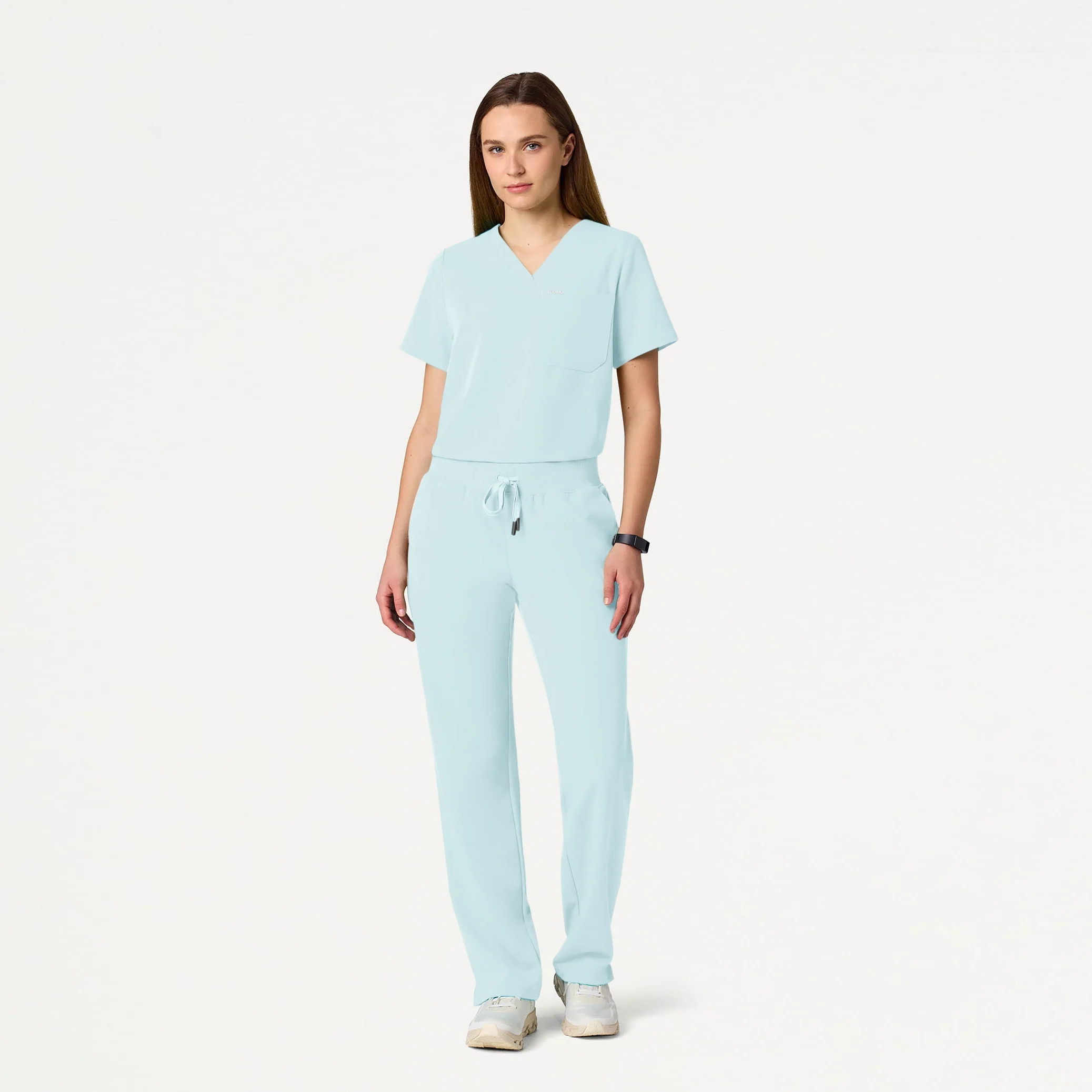 Xenos Essential Knit-Waist Scrub Pant - Sky Blue - Image 4