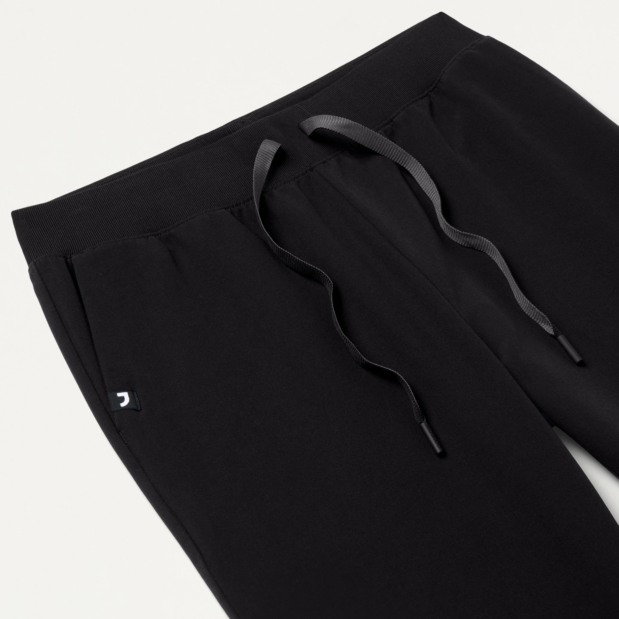Xenos Slim Knit-Waist Scrub Pant - Black - Image 5