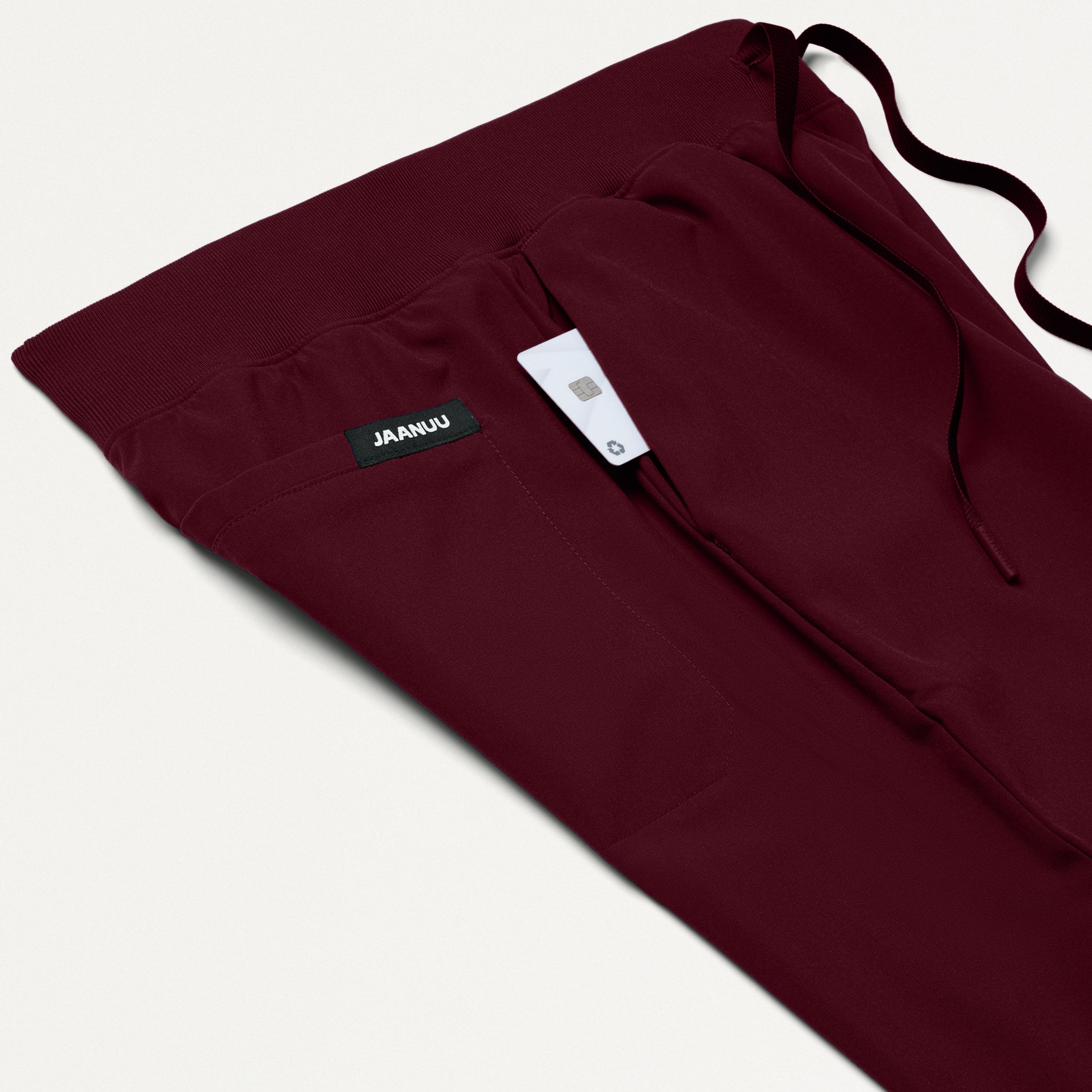 Xenos UltraLITE™ Knit-Waist Scrub Pant - Burgundy - Image 7